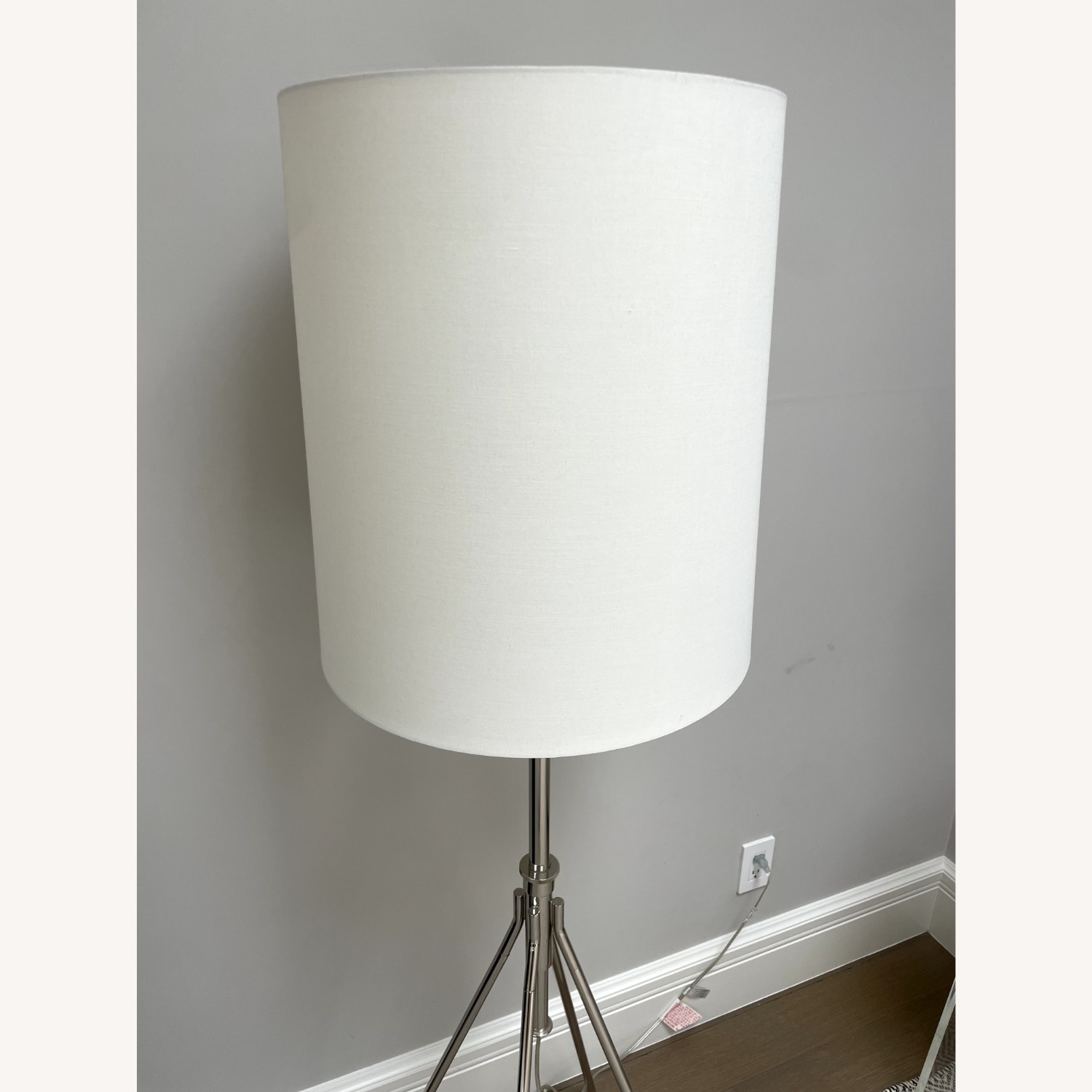 CISCO Brothers Modern Floor Lamp with White Cylindrical Shade - image-2
