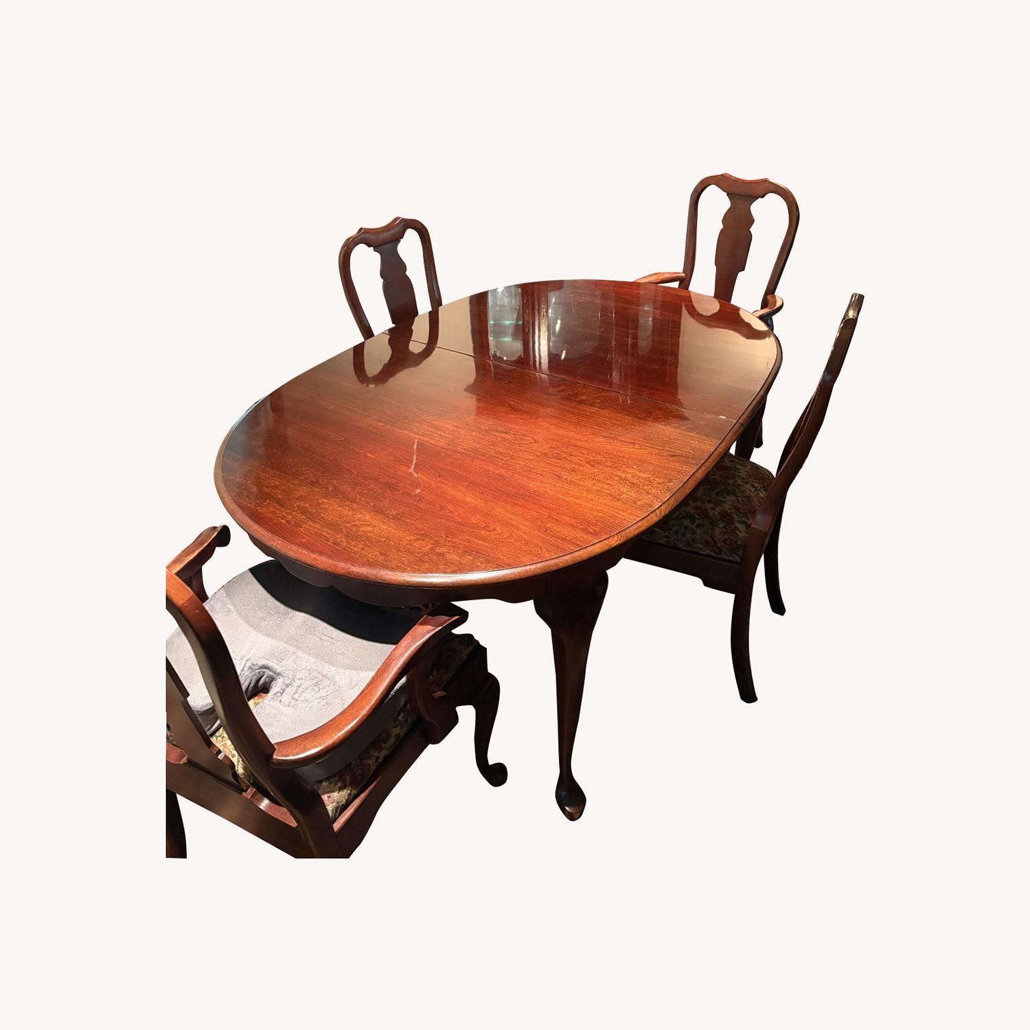 Full Dining Set- 8 Chairs, 3 Table Leaves - image-0