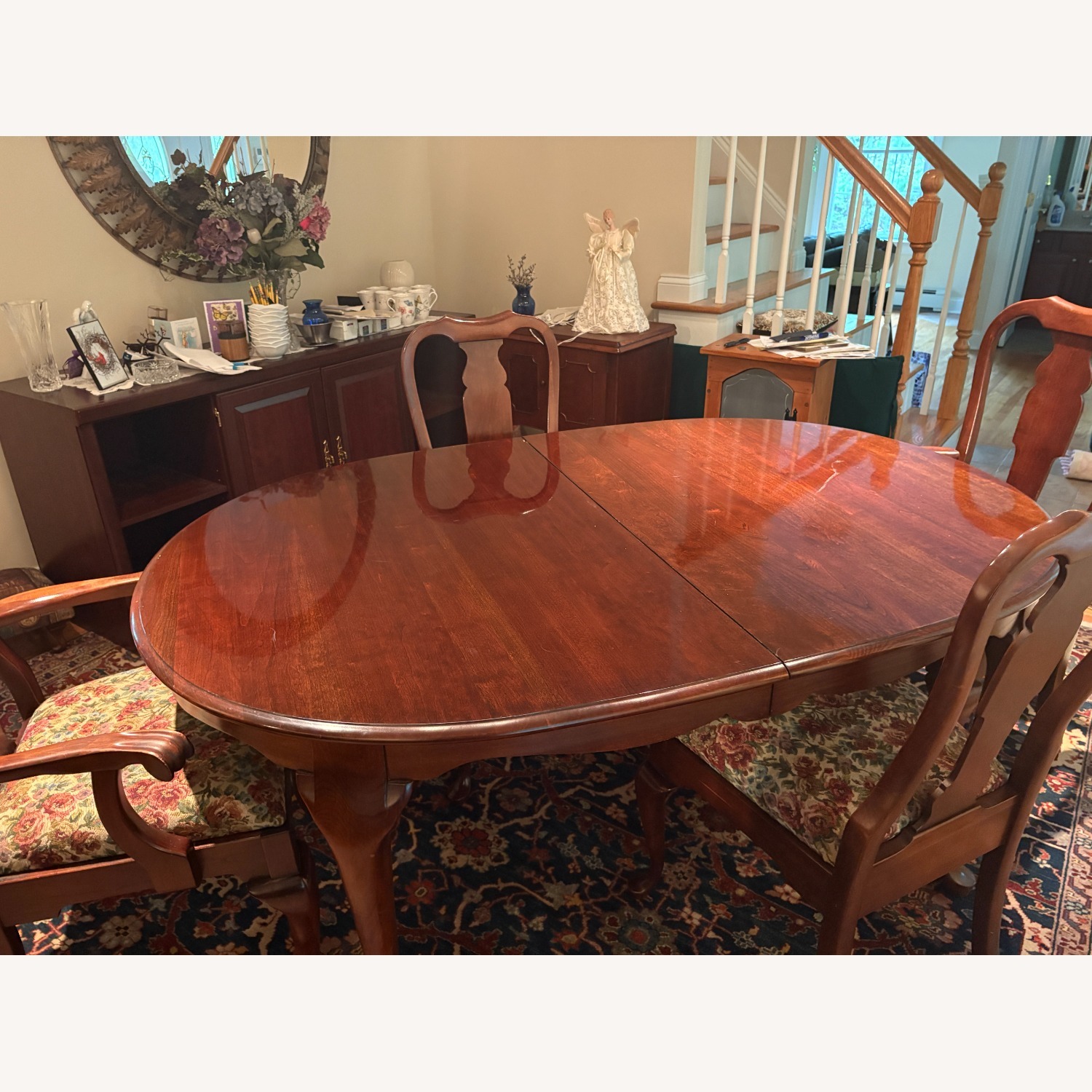 Full Dining Set- 8 Chairs, 3 Table Leaves - image-2