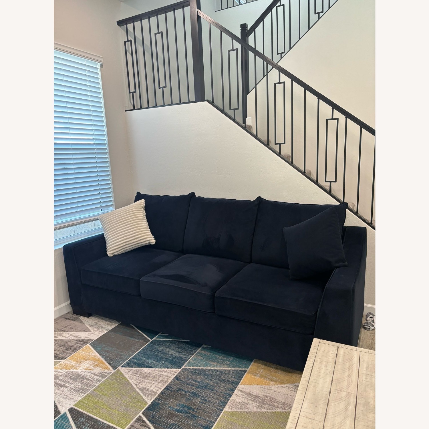 Living Spaces Foam Sofa - image-1