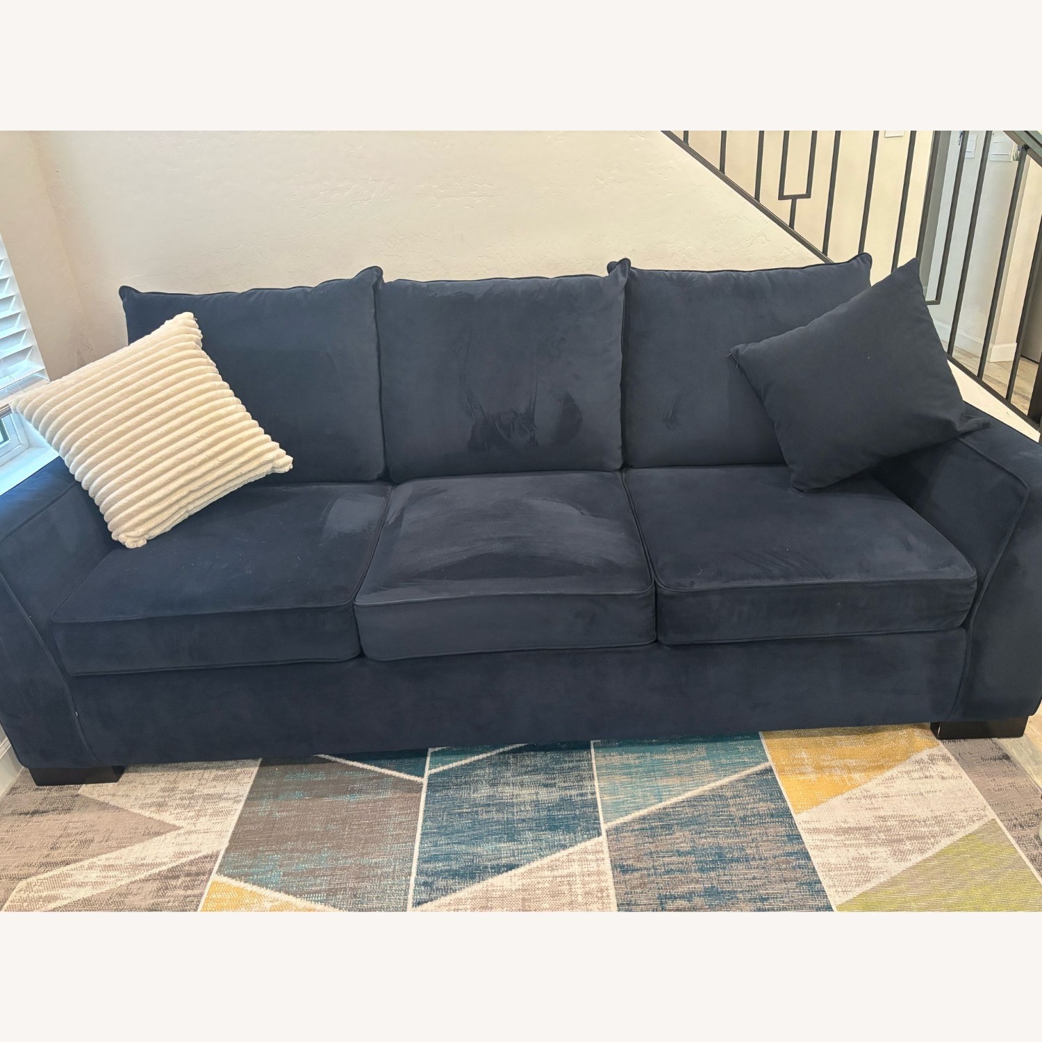 Living Spaces Foam Sofa - image-5