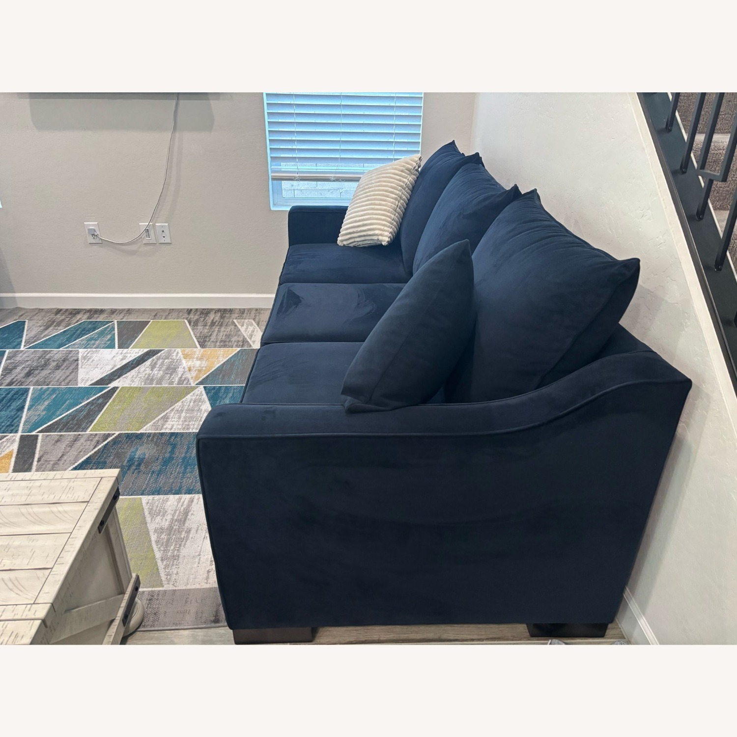 Living Spaces Foam Sofa - image-4