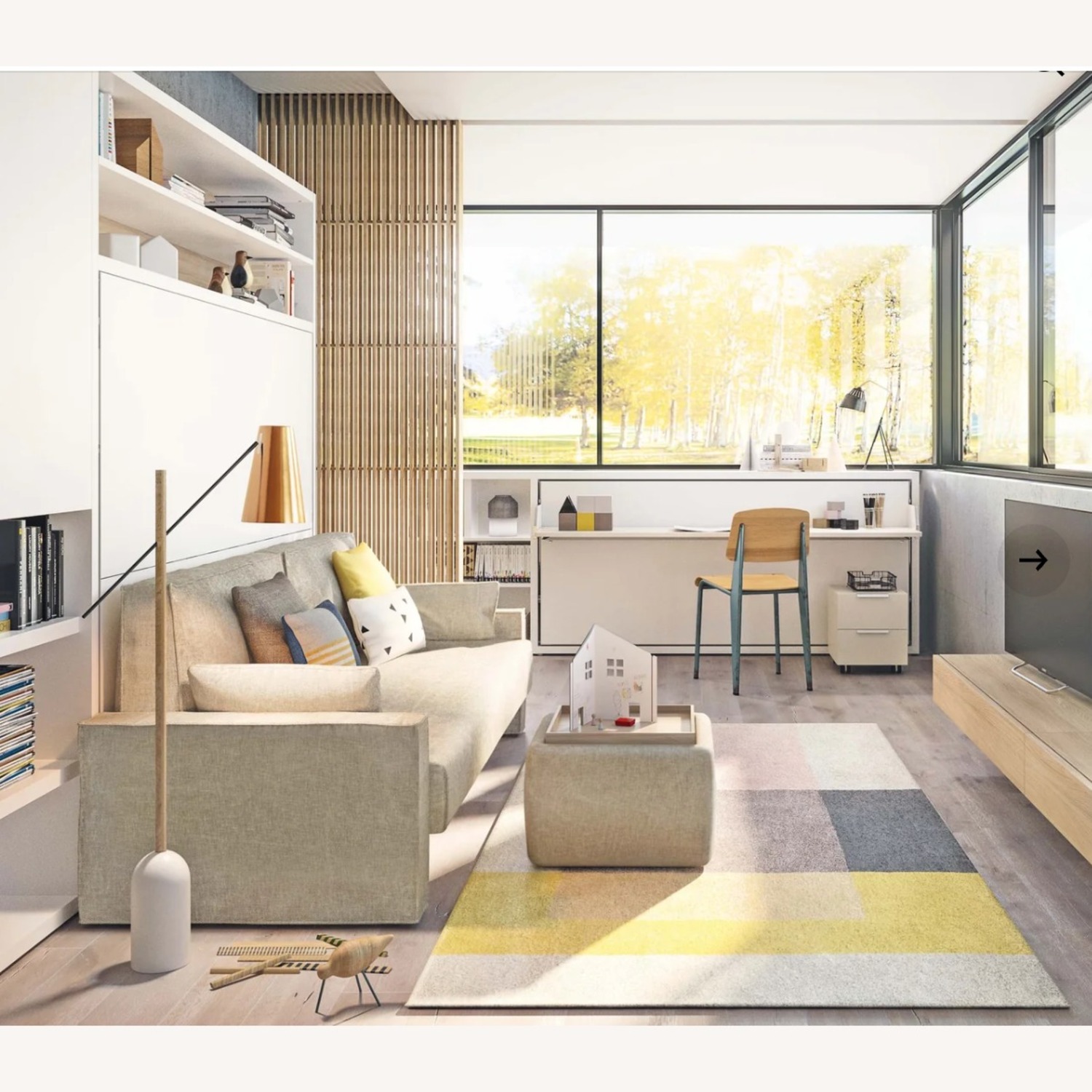 Resource Furniture Circe Queen Wall Bed - image-4