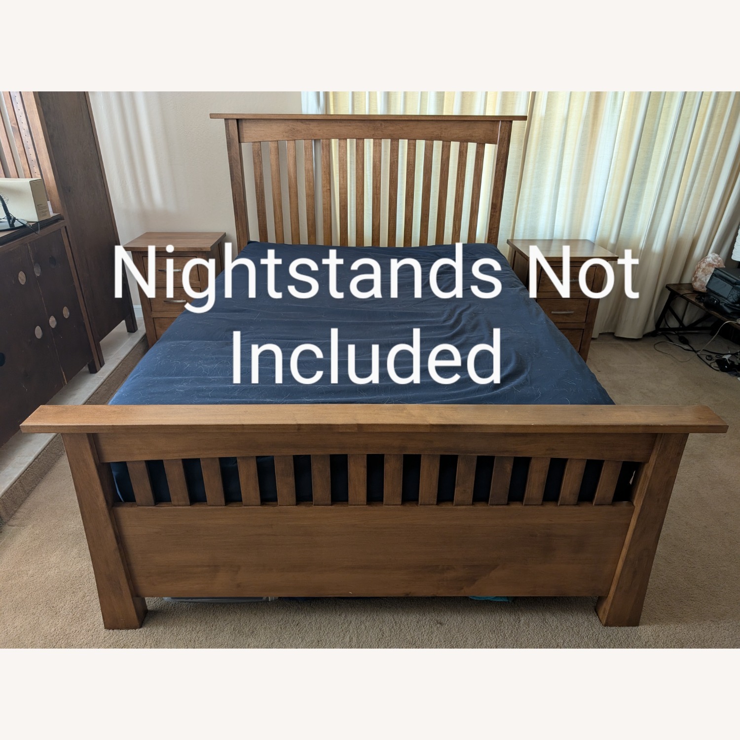 Solid Wood Amish Bed Frame with Lift Storage  - image-11