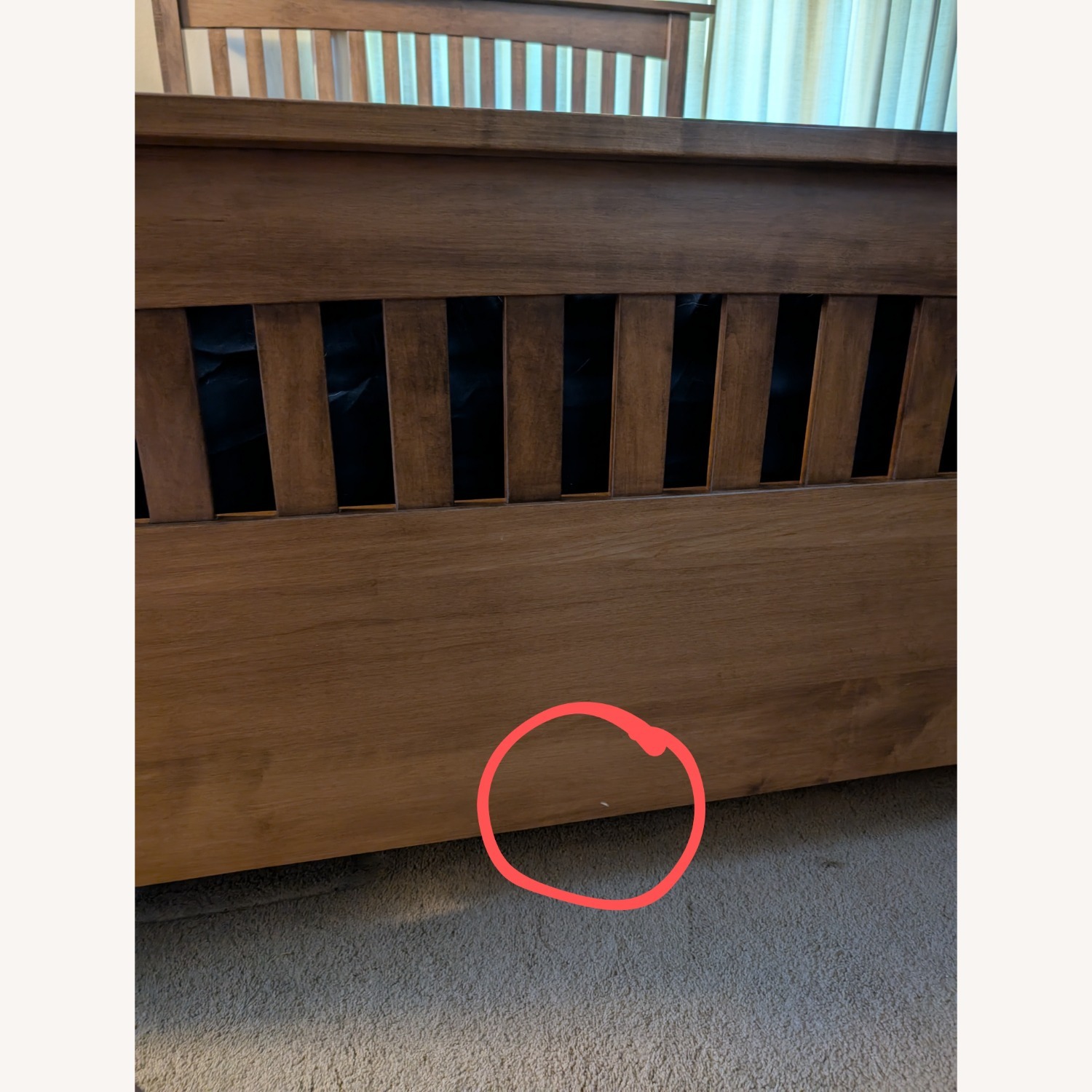 Solid Wood Amish Bed Frame with Lift Storage  - image-6