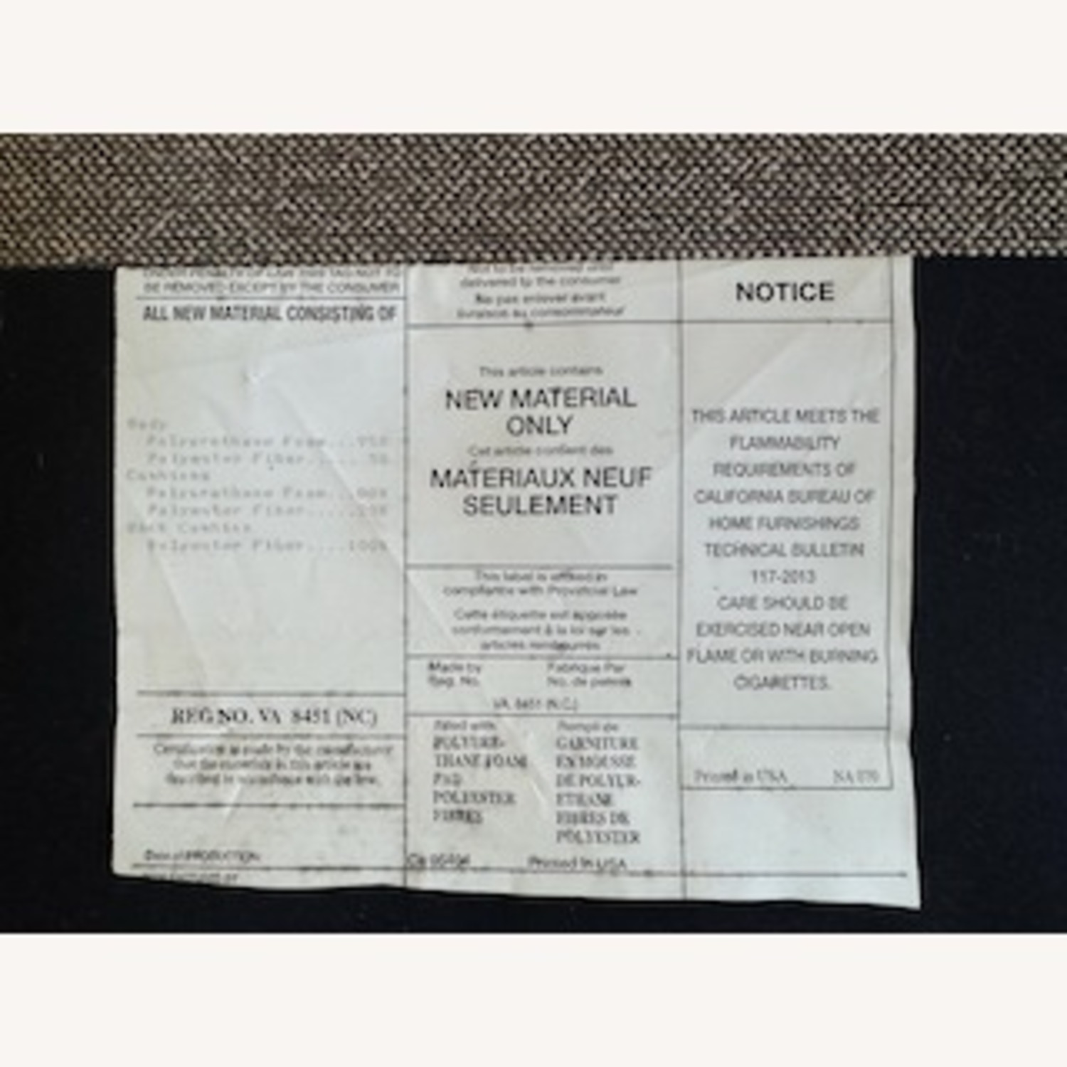 Blu Dot 66" Gray Parmount Sofa - image-10