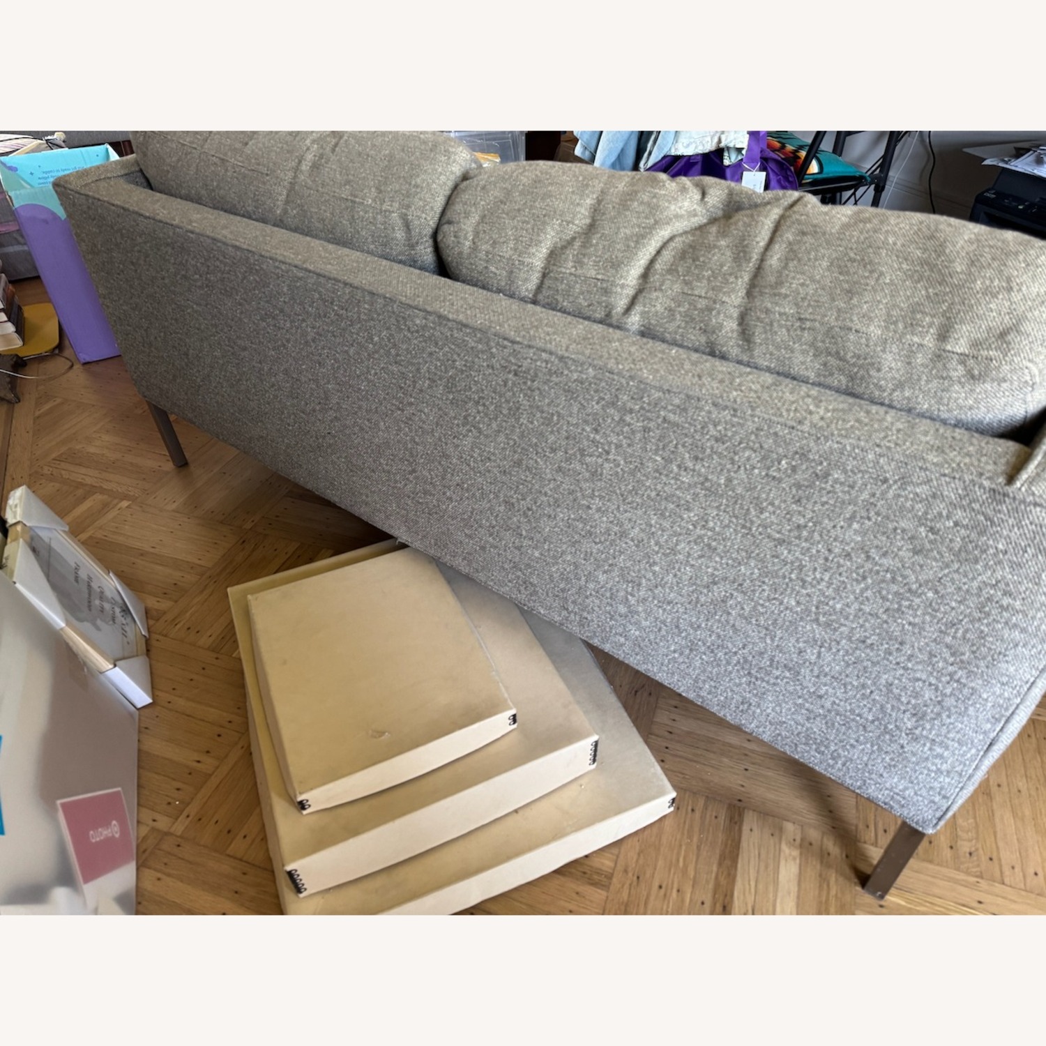 Blu Dot 66" Gray Parmount Sofa - image-4