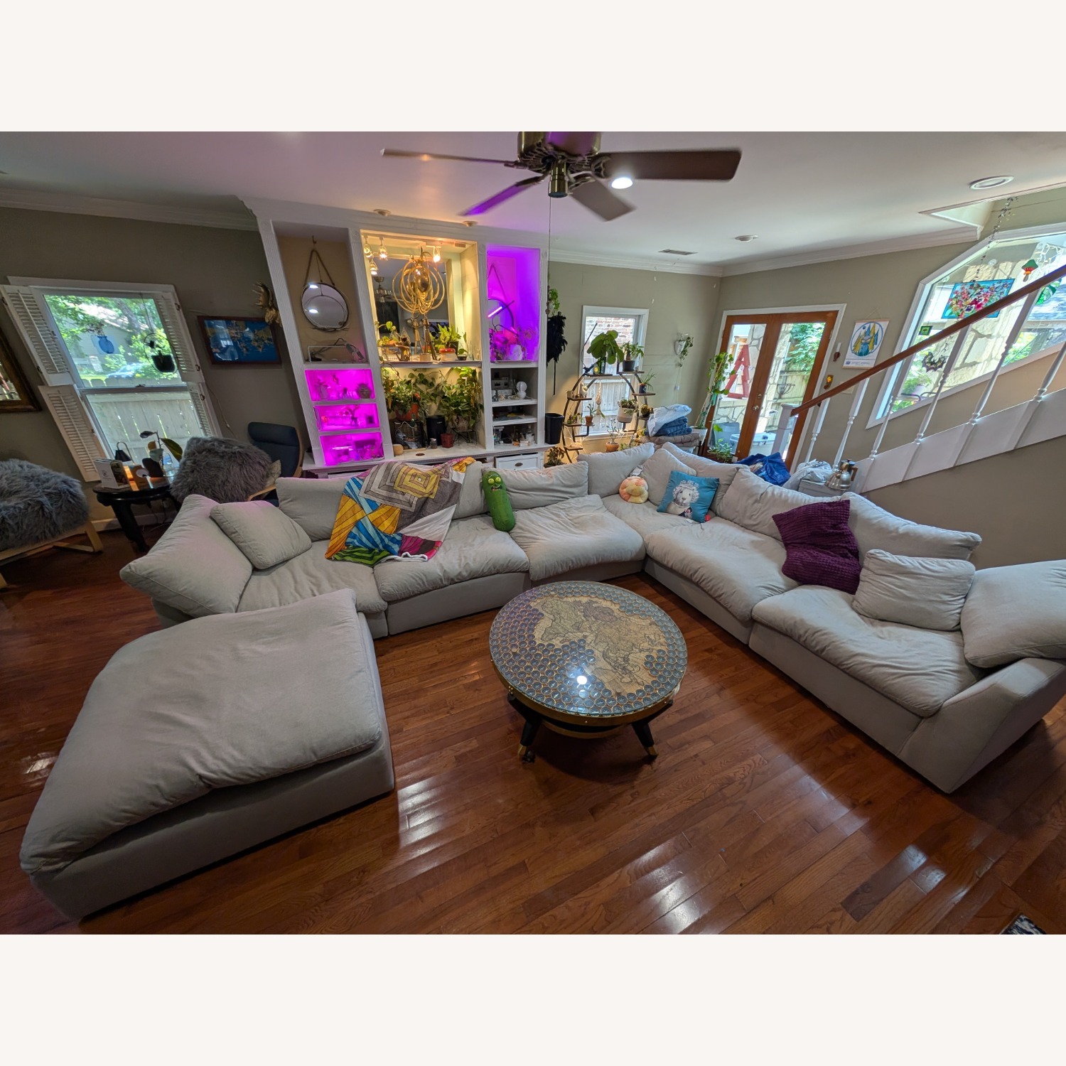 Four Hands Crypton Extra Large Designer Sectional W Chaise - image-1