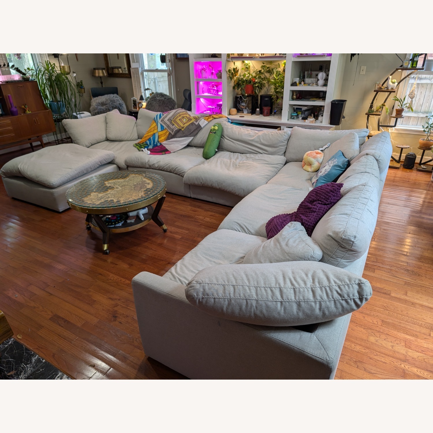 Four Hands Crypton Extra Large Designer Sectional W Chaise - image-3