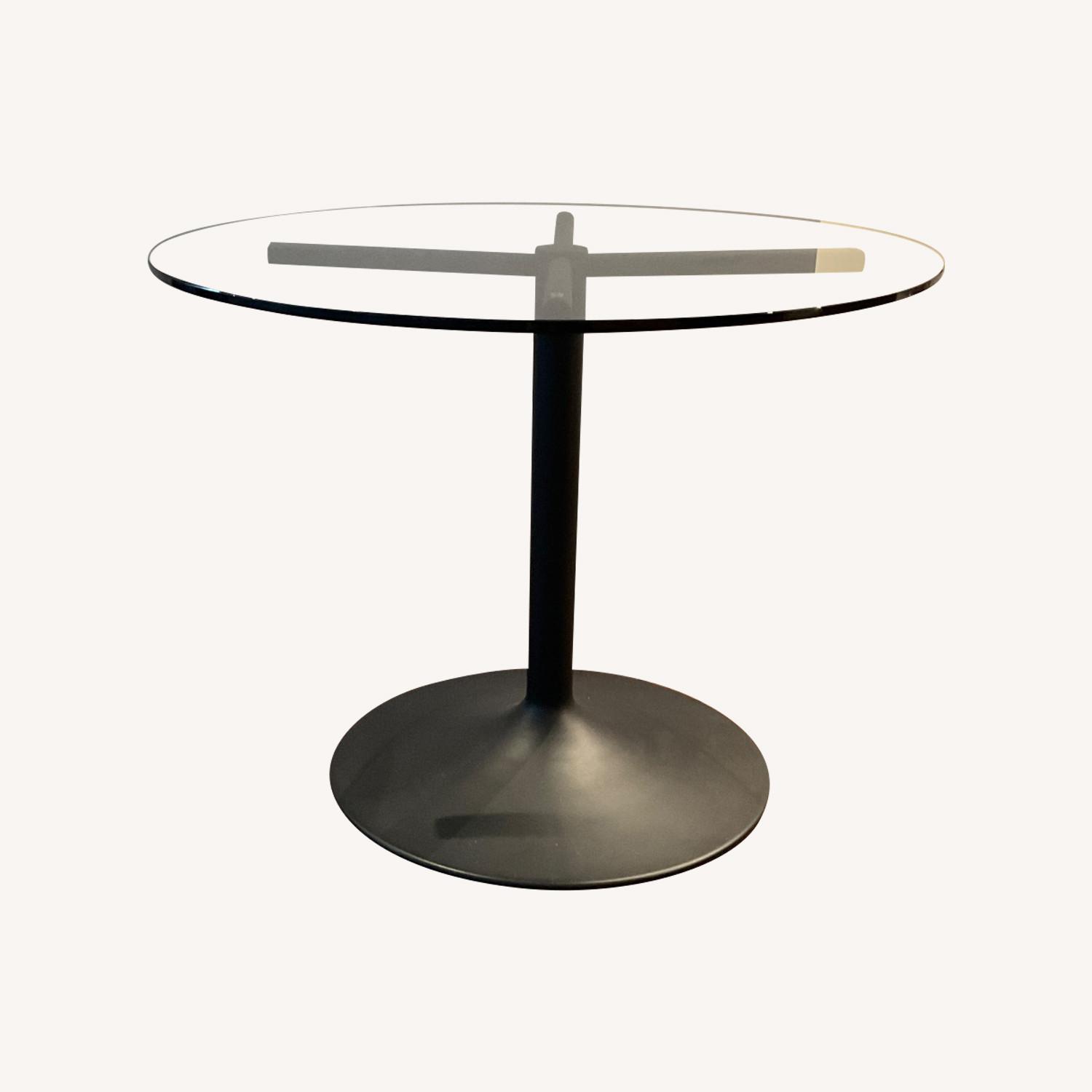 Round Glass Top Table - image-0