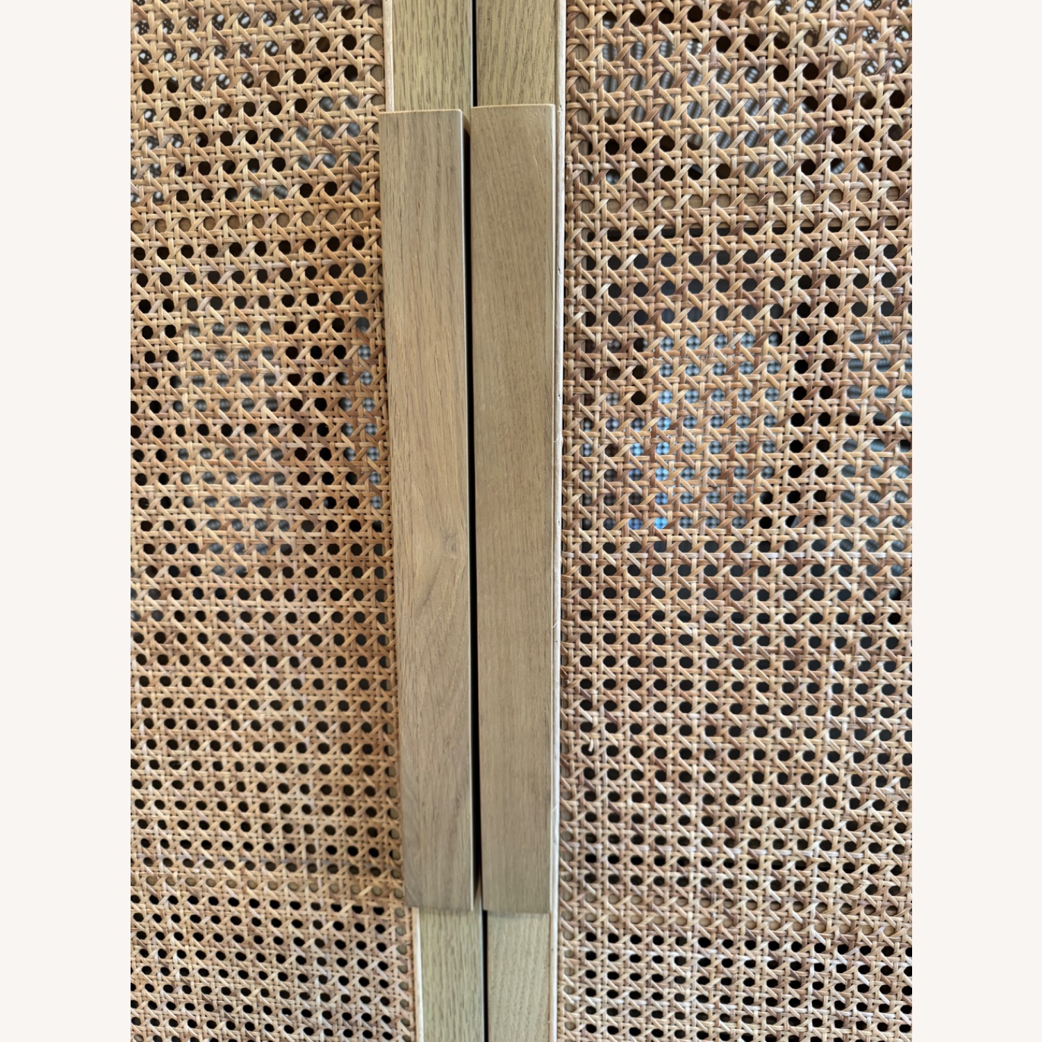 Crate & Barrel Leanne Ford Cane Bar Cabinet - image-3