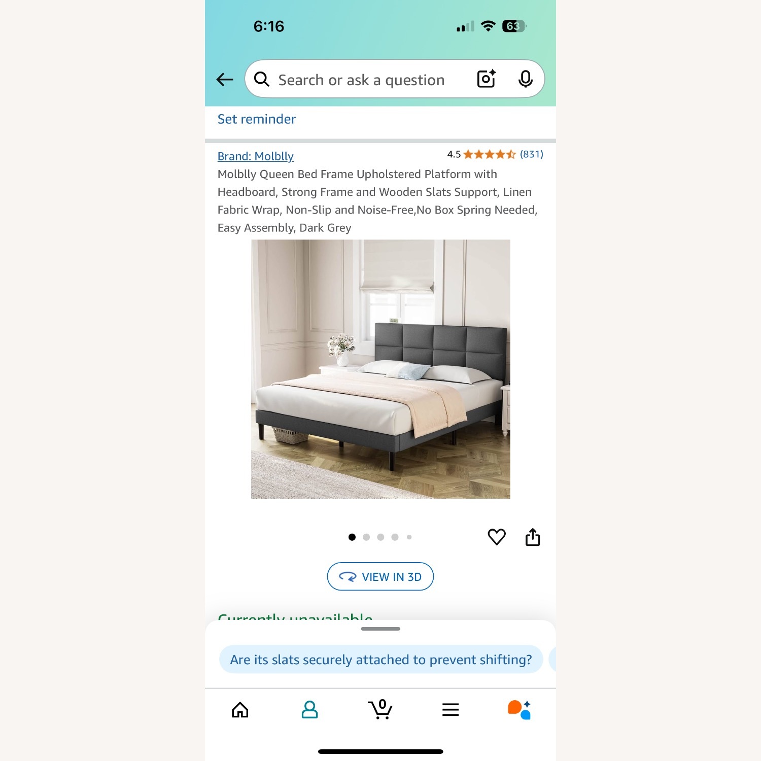 Amazon Molblly Queen Size Bed  - image-1