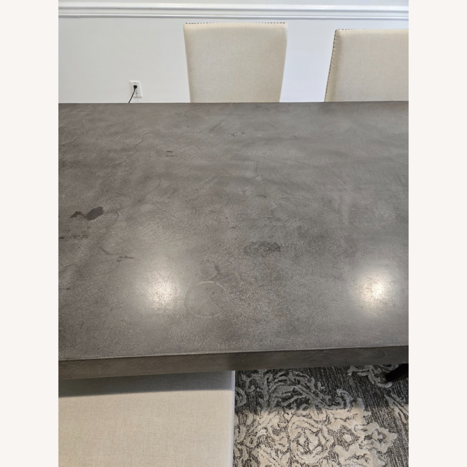 Restoration Hardware Cabrera Waxed Concrete Dining Table - image-4