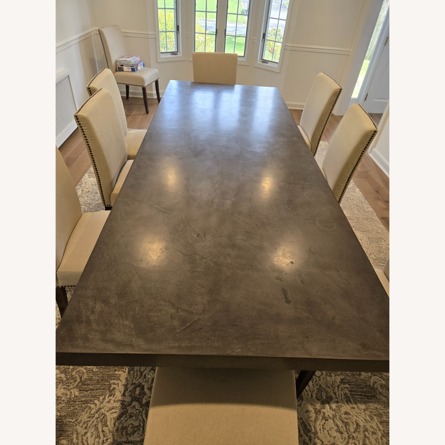 Restoration Hardware Cabrera Waxed Concrete Dining Table - image-1