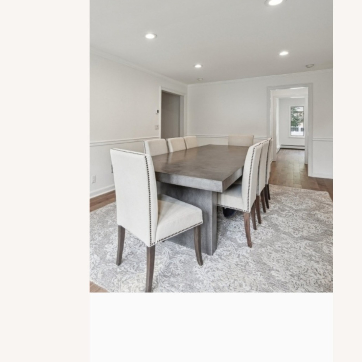 Restoration Hardware Cabrera Waxed Concrete Dining Table - image-9