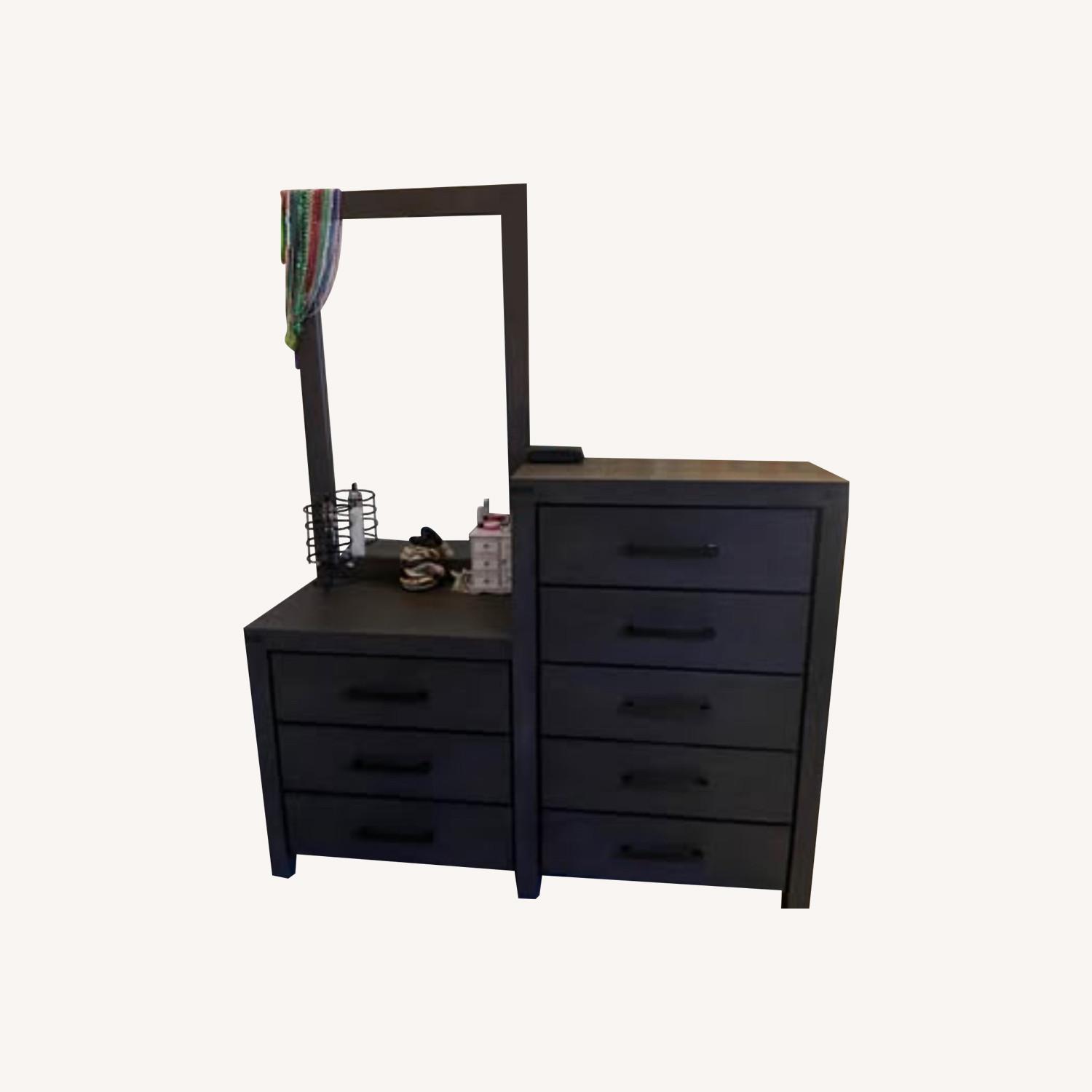 Fusion Black & Gray 8 Drawer Chesser - image-0