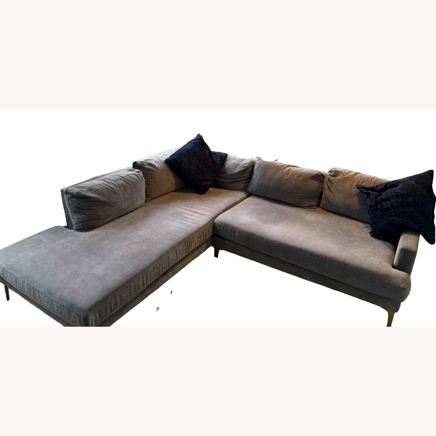 West Elm Andes 2-Piece Bumper Chaise Sectional - image-0