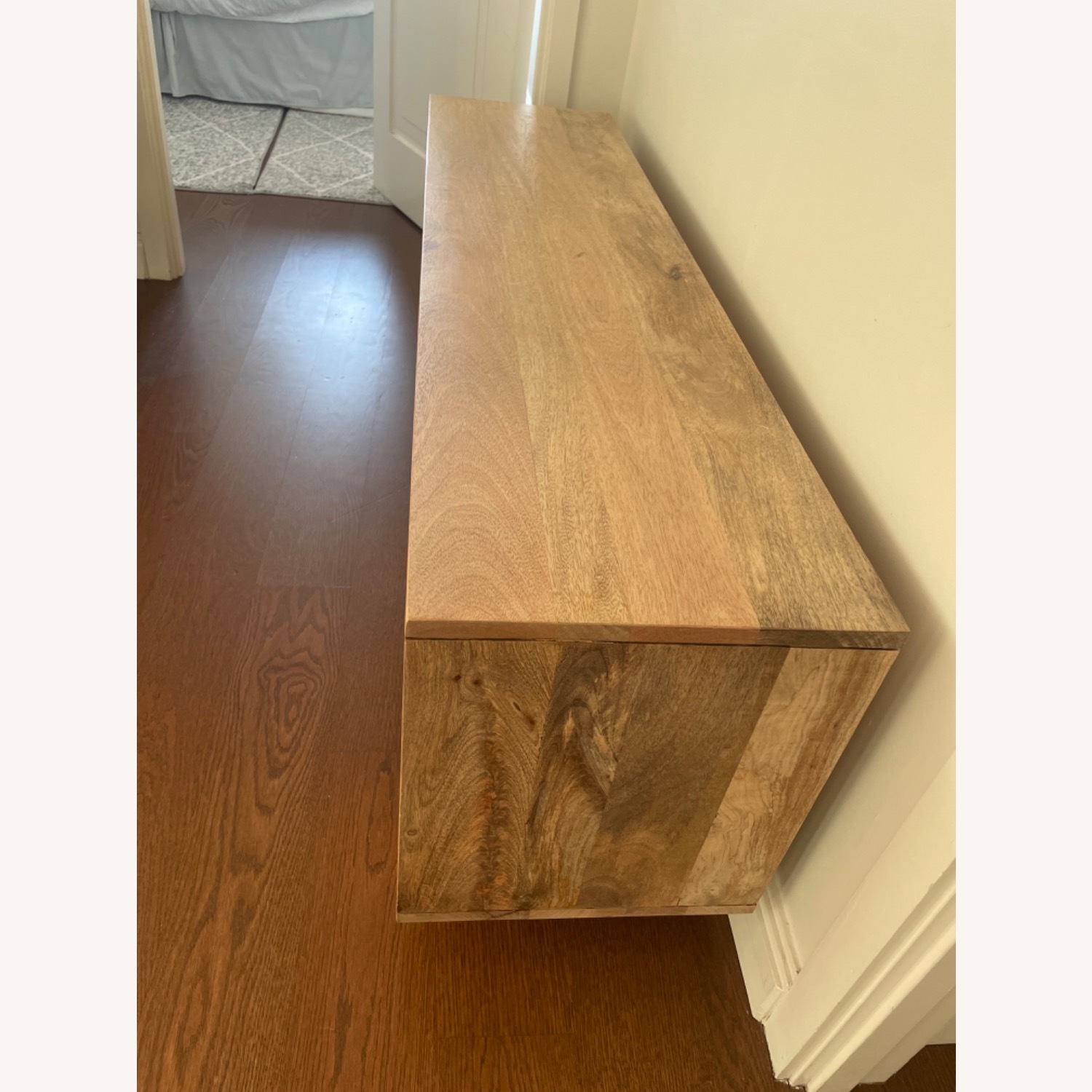 AllModern Brooklane Wood and Rattan front TV Console - image-3