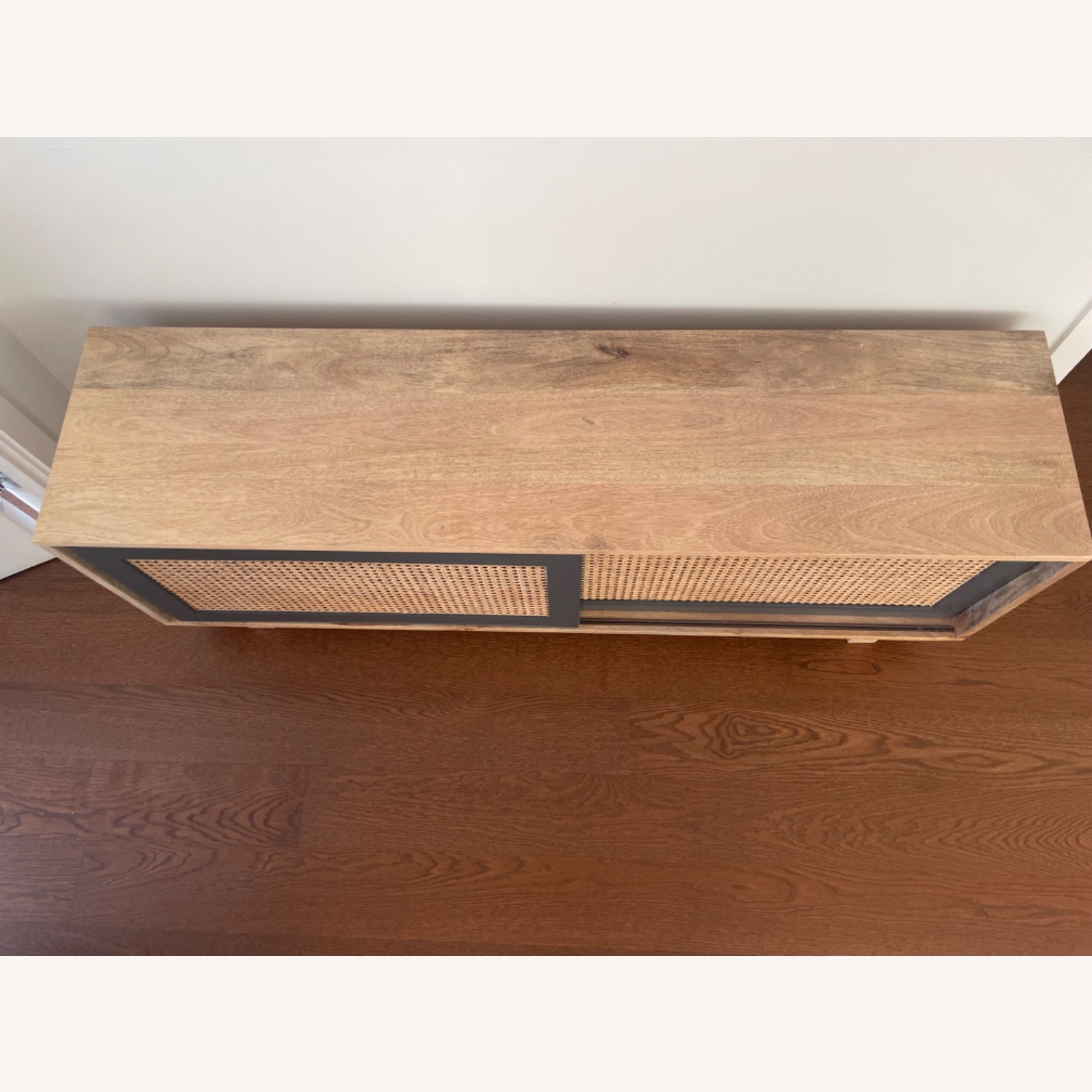 AllModern Brooklane Wood and Rattan front TV Console - image-4