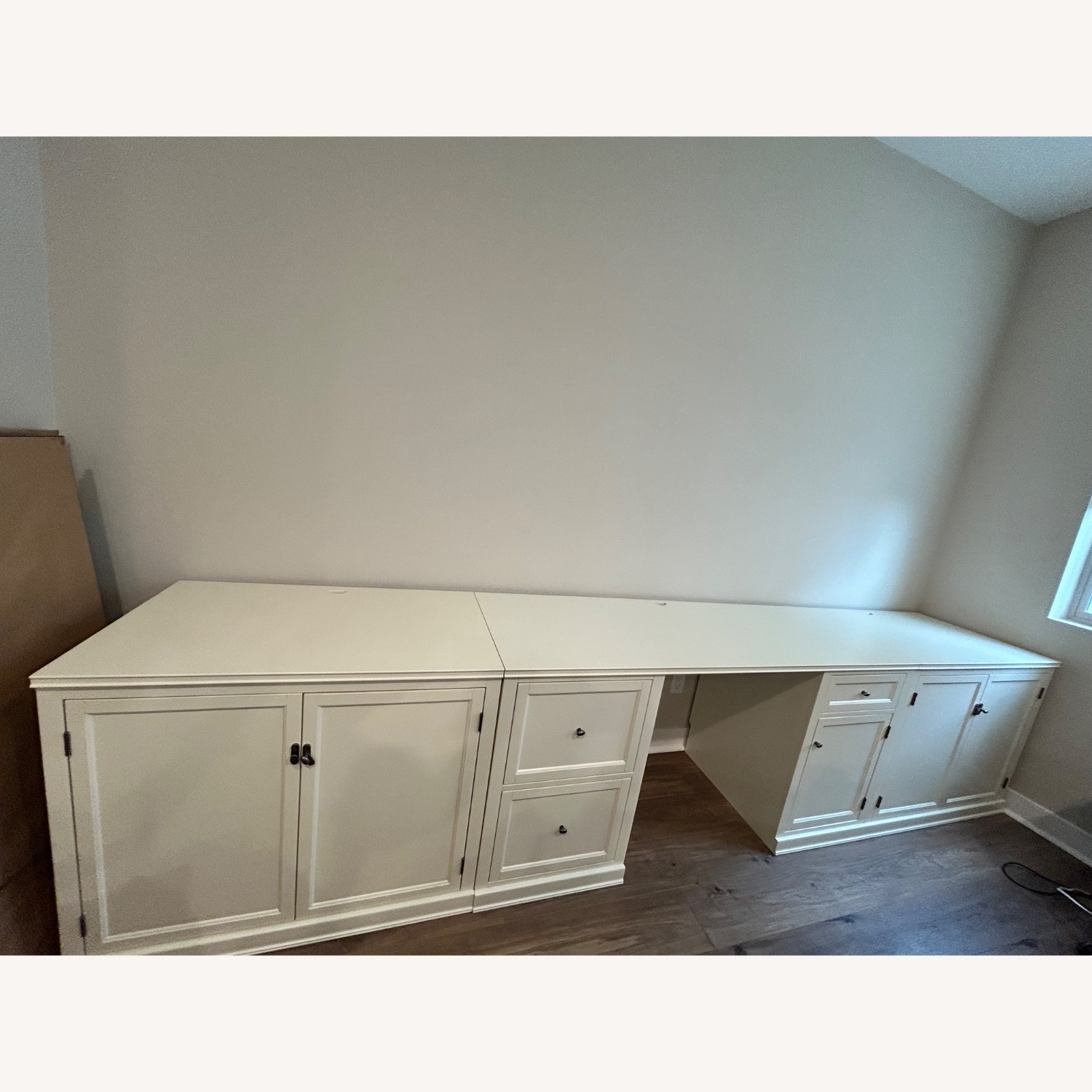 Pottery Barn Logan Exec Desk and Media Cabinets - image-1