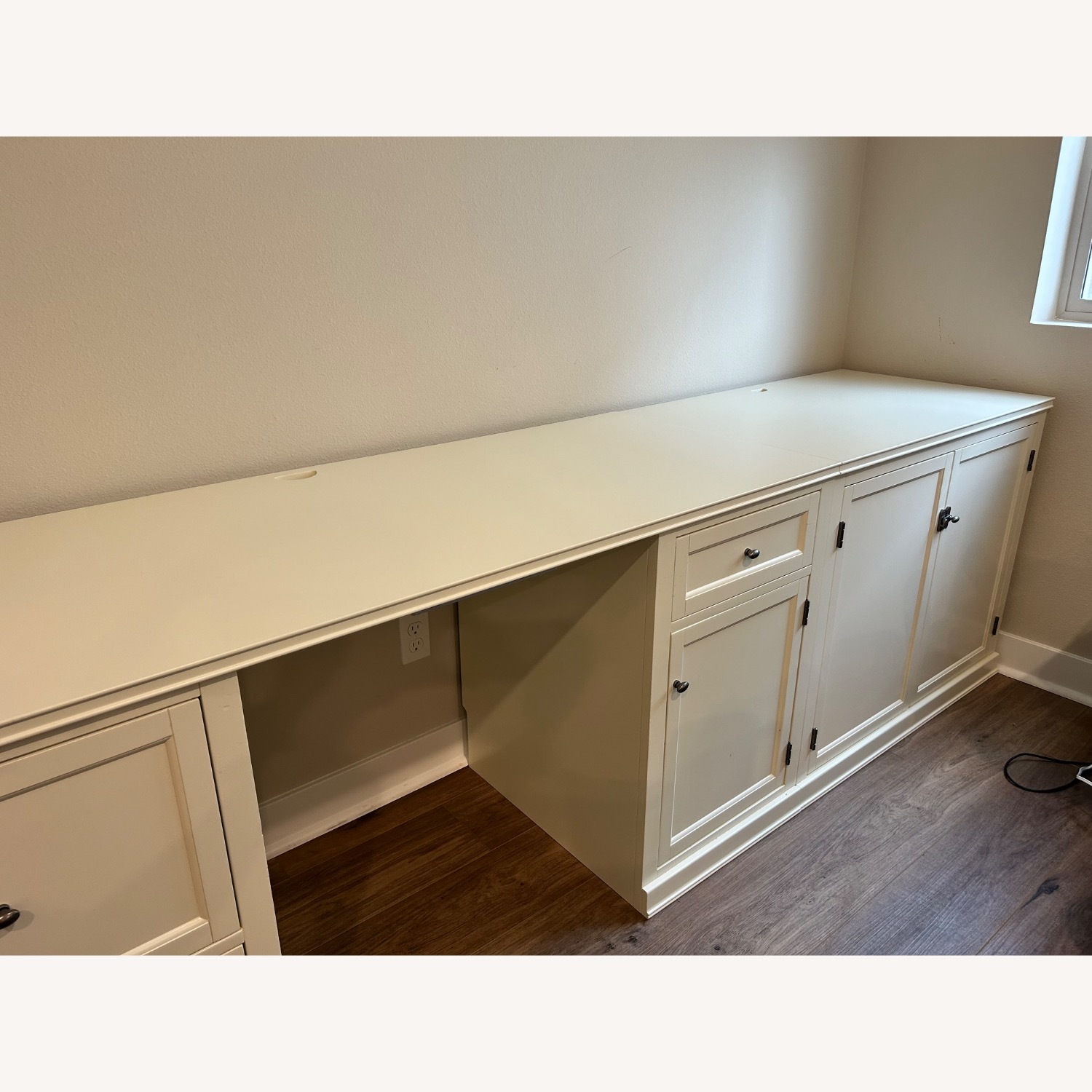 Pottery Barn Logan Exec Desk and Media Cabinets - image-2