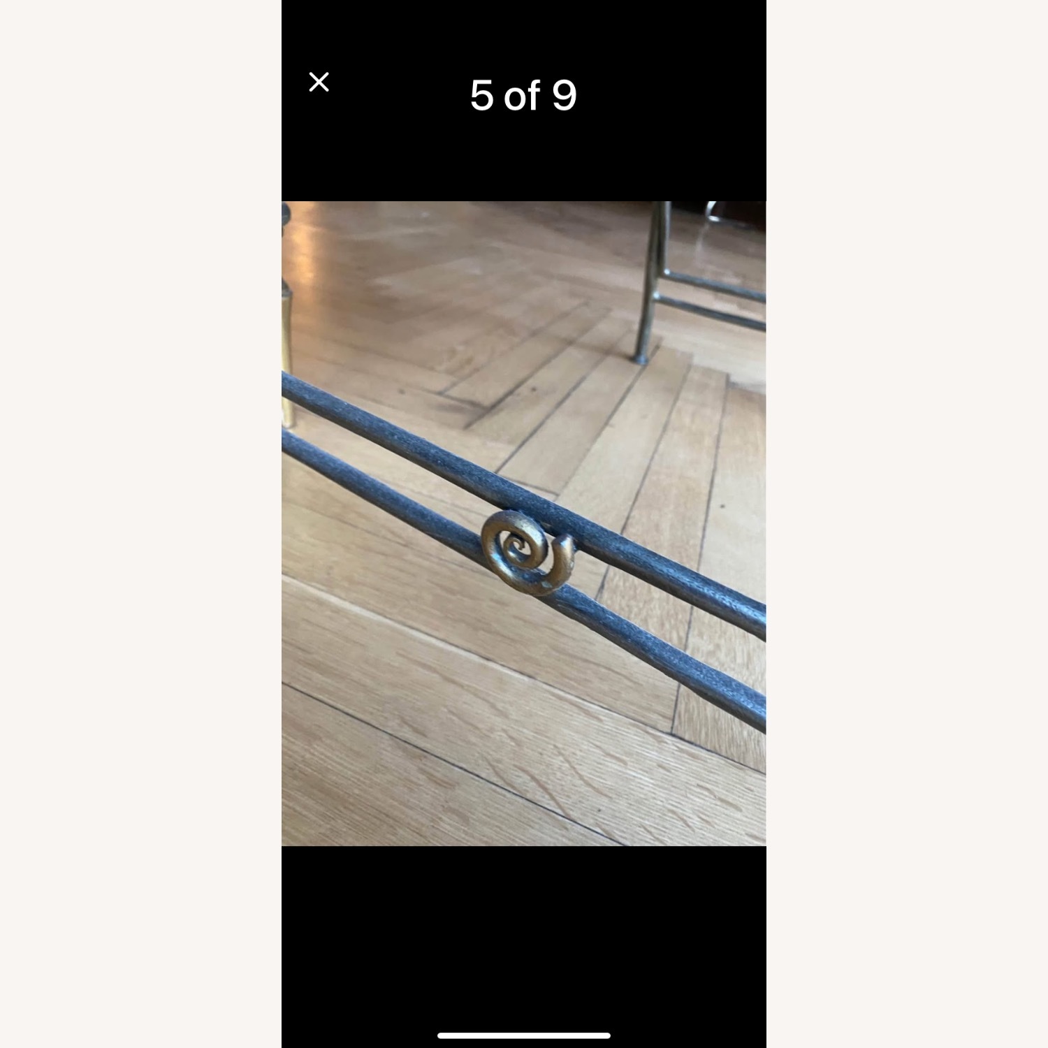 Costume Iron Dining Chair with Fabric Cushion - image-4