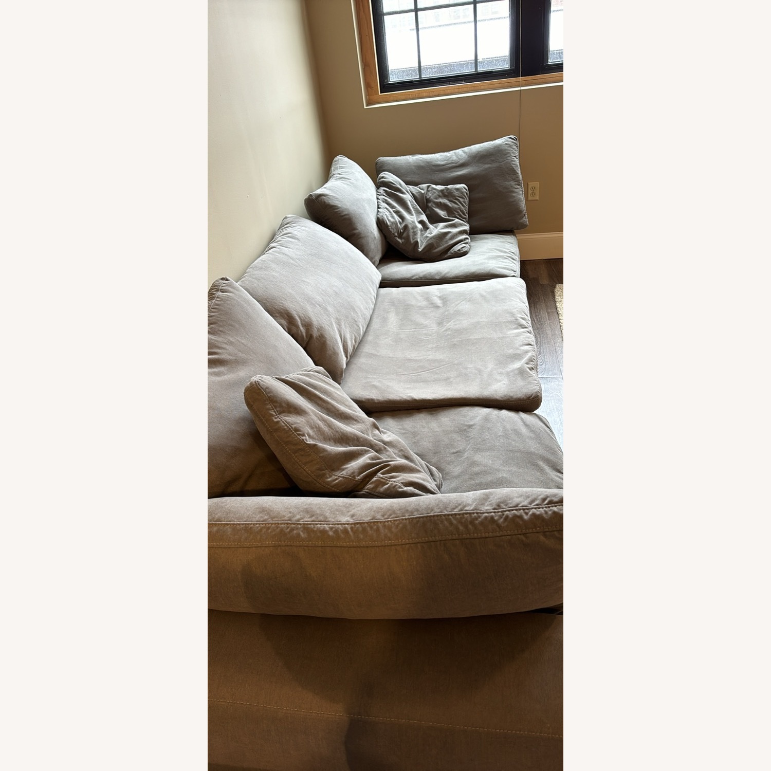 Dream Gray 131'' 3 Piece Modular Sofa - image-3