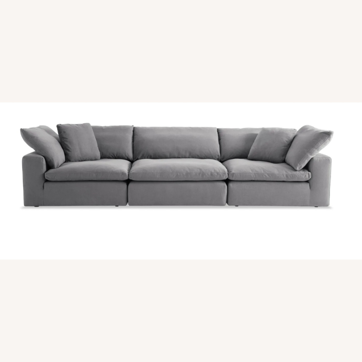 Dream Gray 131'' 3 Piece Modular Sofa - image-4