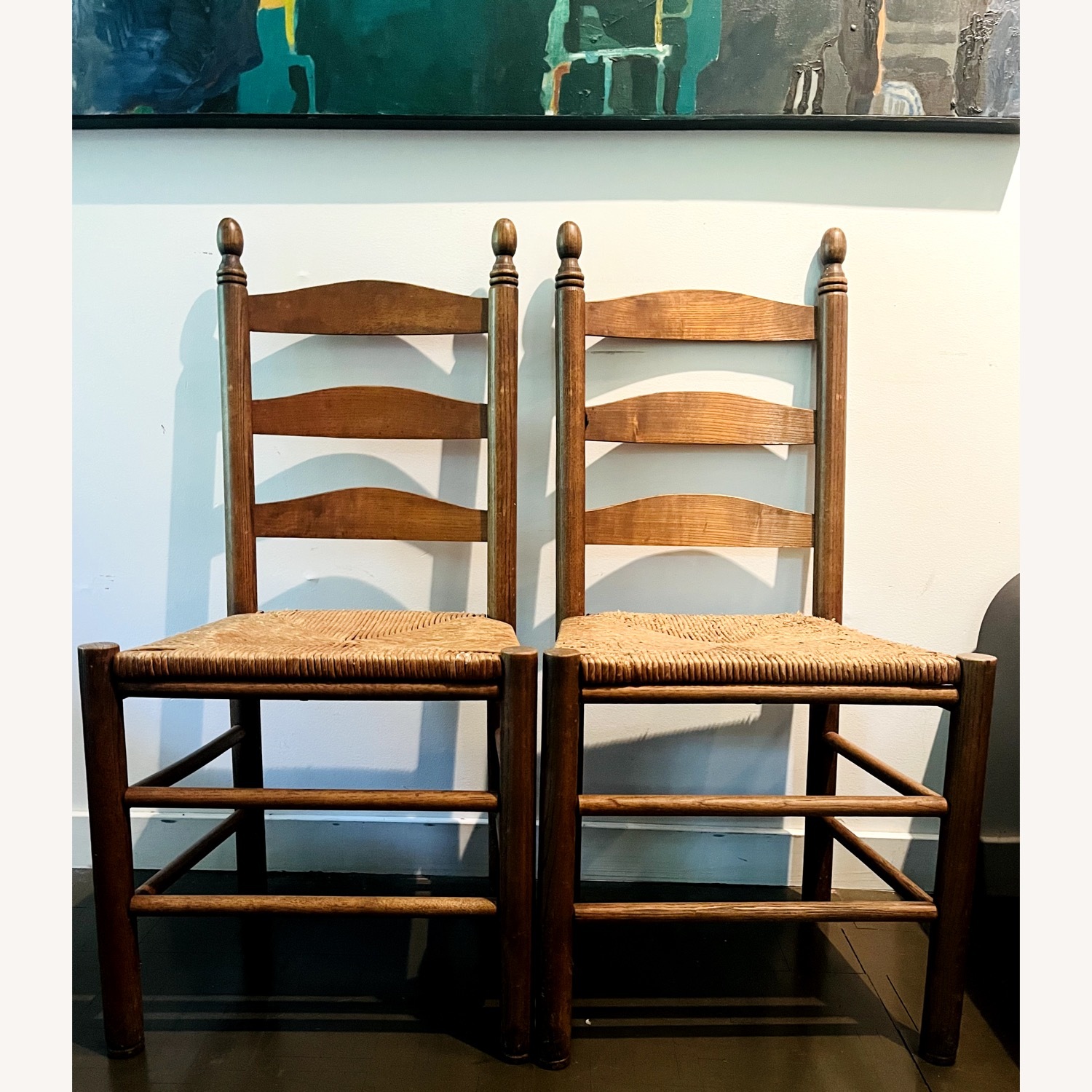 Vintage Ladder Back Chairs - image-3