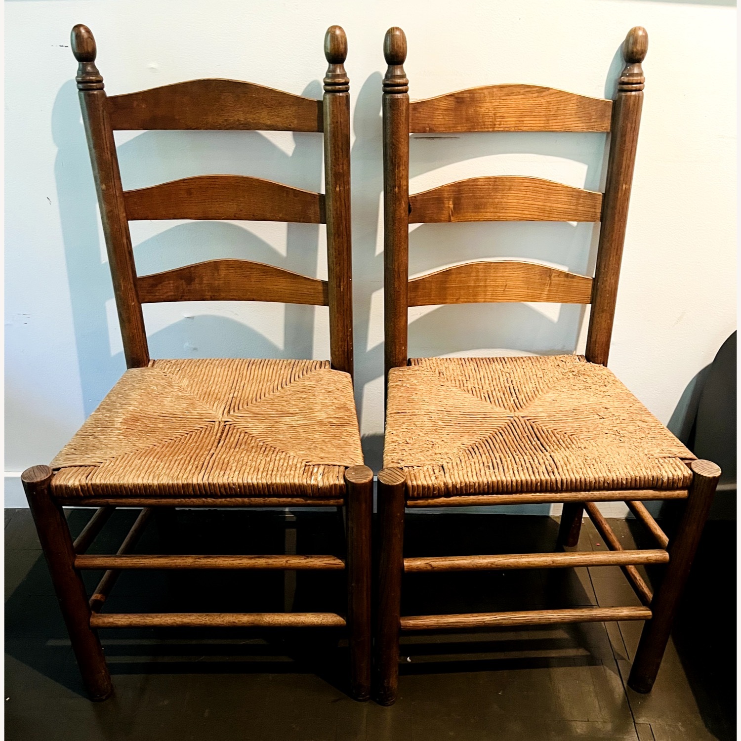 Vintage Ladder Back Chairs - image-1