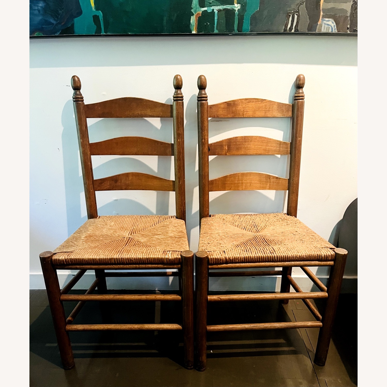Vintage Ladder Back Chairs - image-4