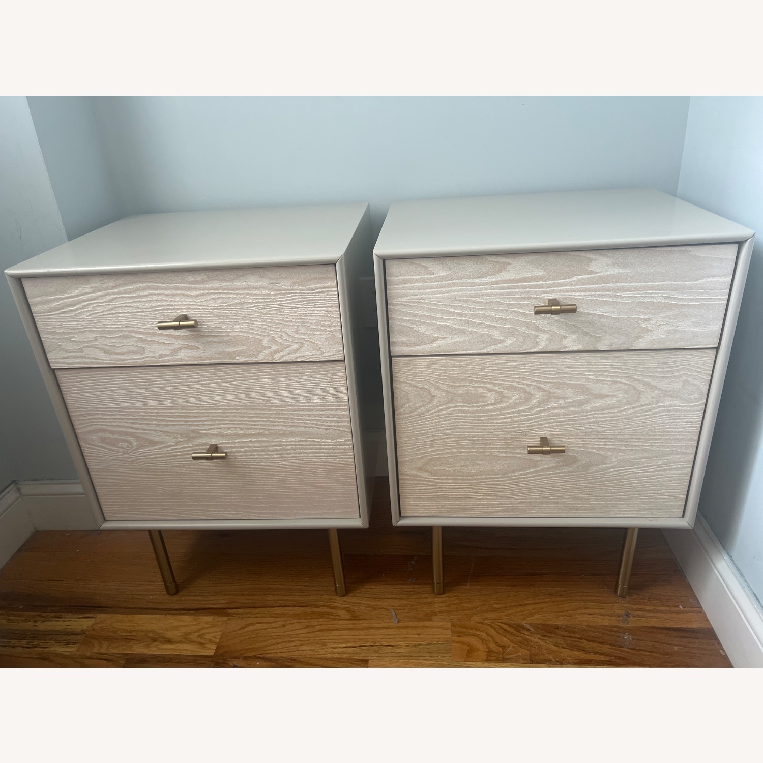 West Elm Modernist Wood & Lacquer Nightstand - image-2