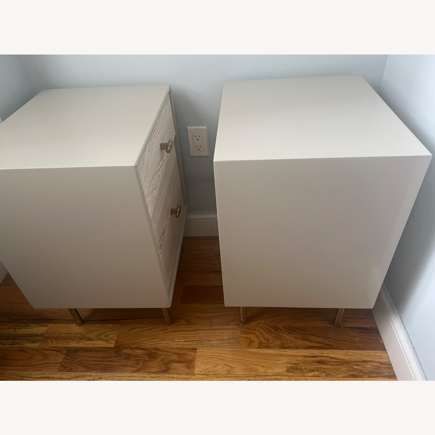 West Elm Modernist Wood & Lacquer Nightstand - image-1