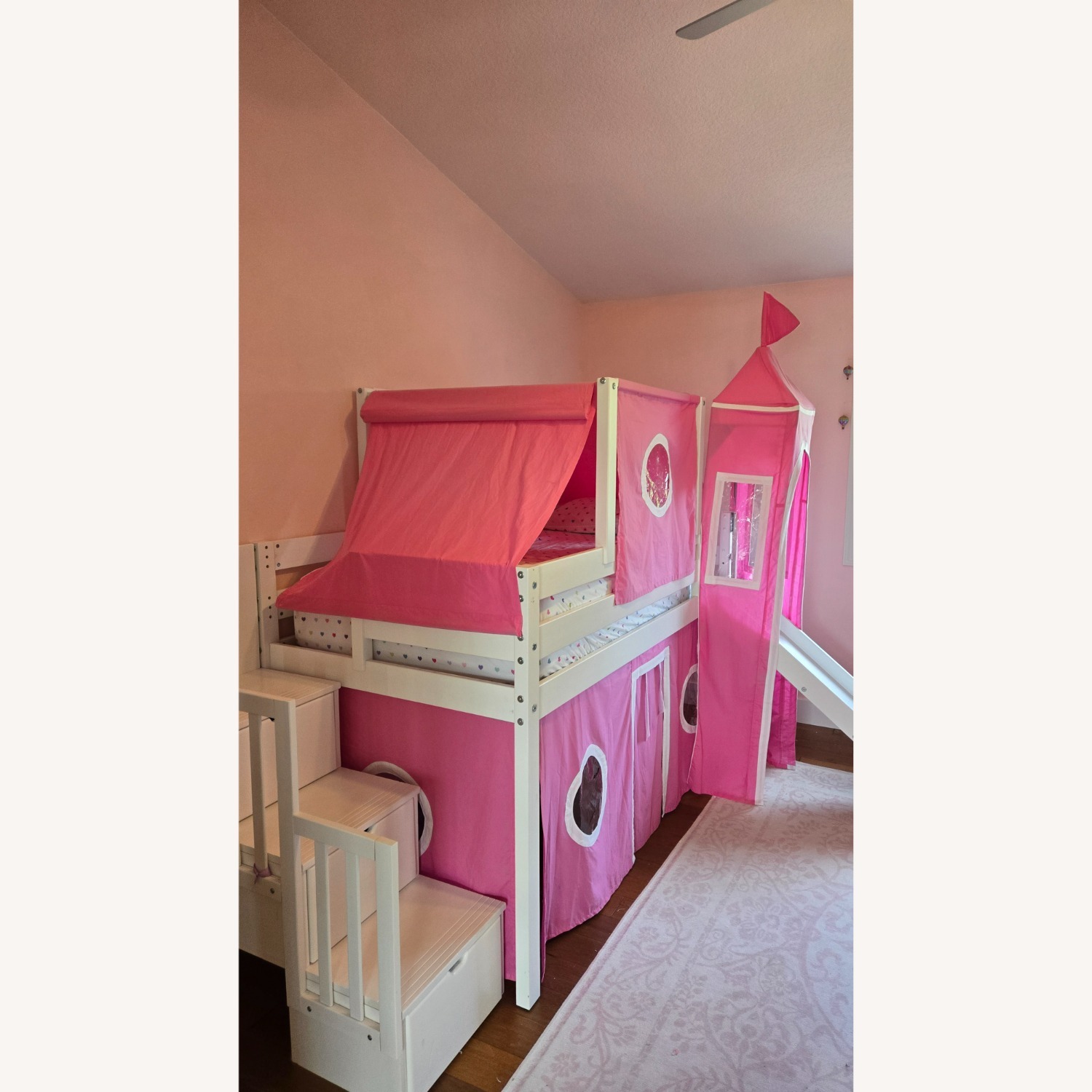 The Playhouse Loft Bed with Stairs - image-1