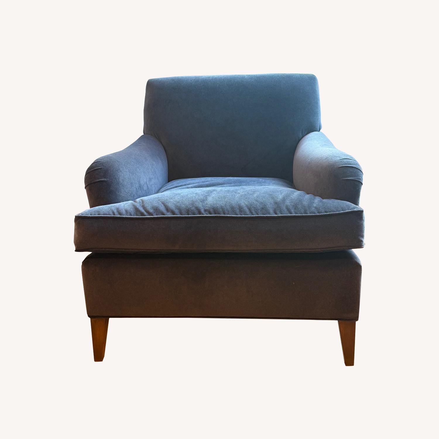  Navy Blue Accent Chair - image-0