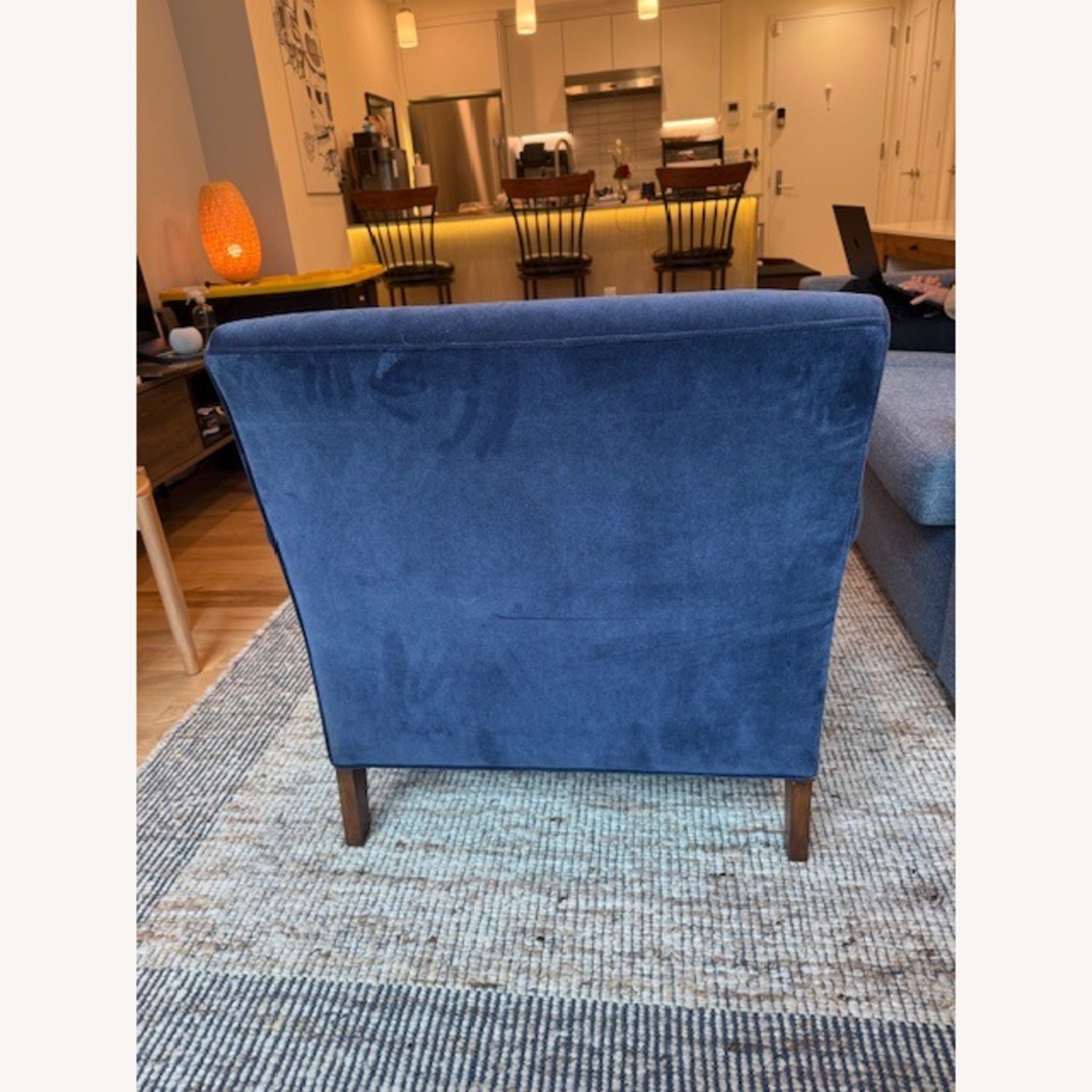  Navy Blue Accent Chair - image-3