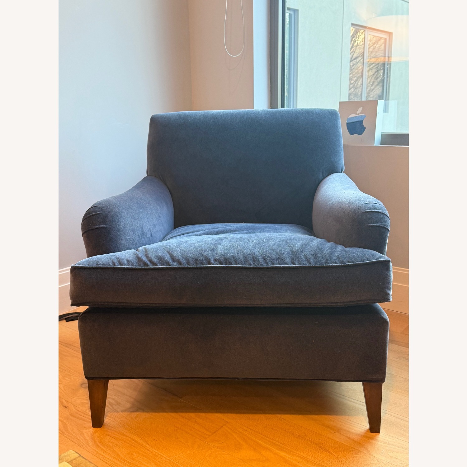  Navy Blue Accent Chair - image-1