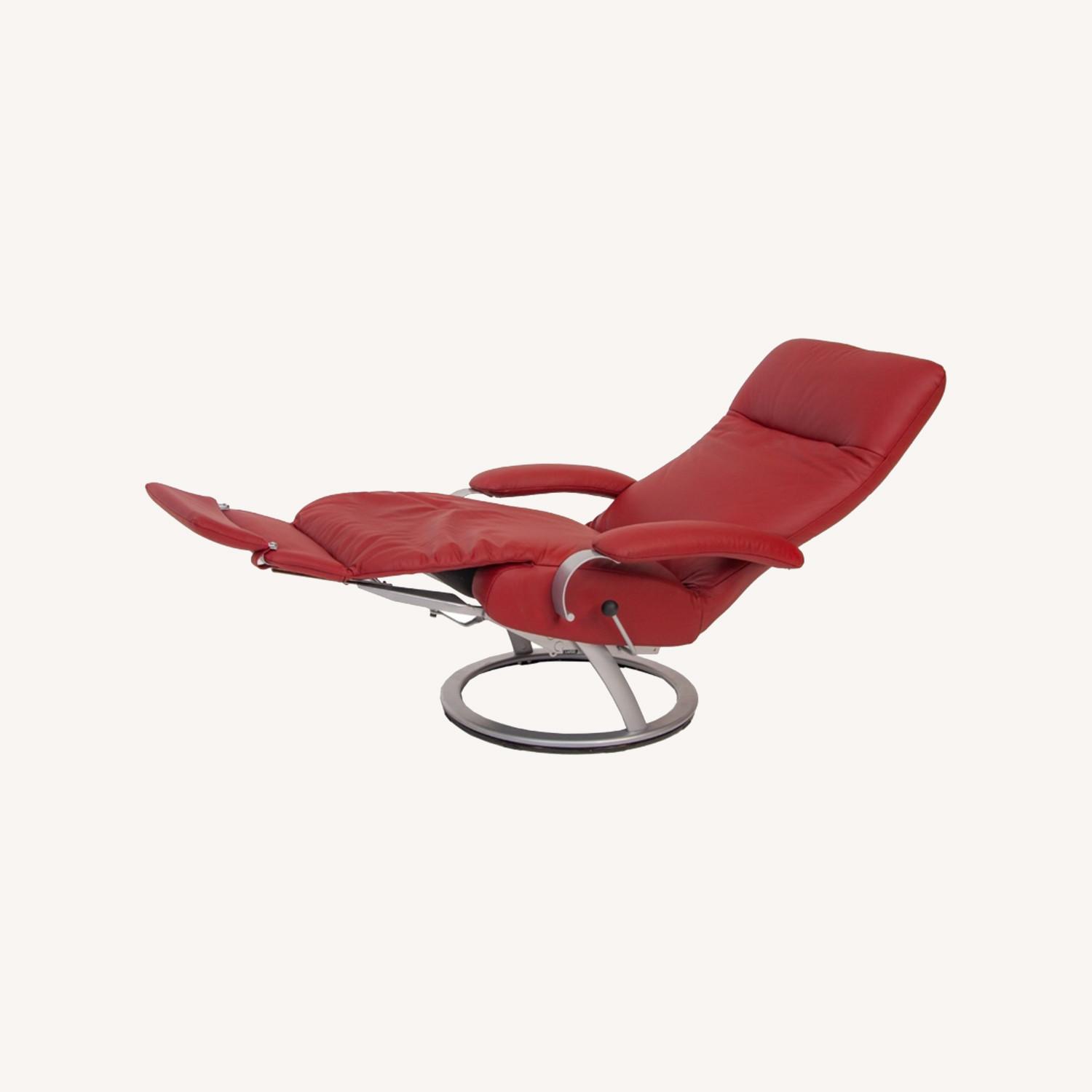 Lafer Gaga Recliners Cherry Leather - image-0