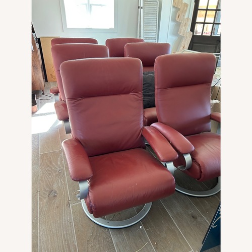 Used Lafer Gaga Recliners Cherry Leather for sale on AptDeco