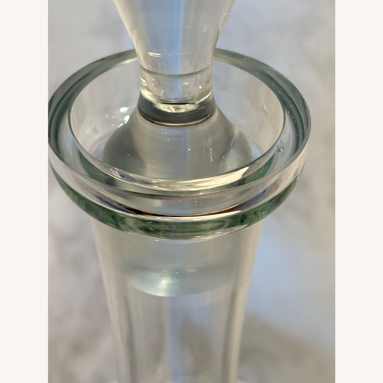 Vintage Hand Cut Toscany Floral Glass Decanter - image-14