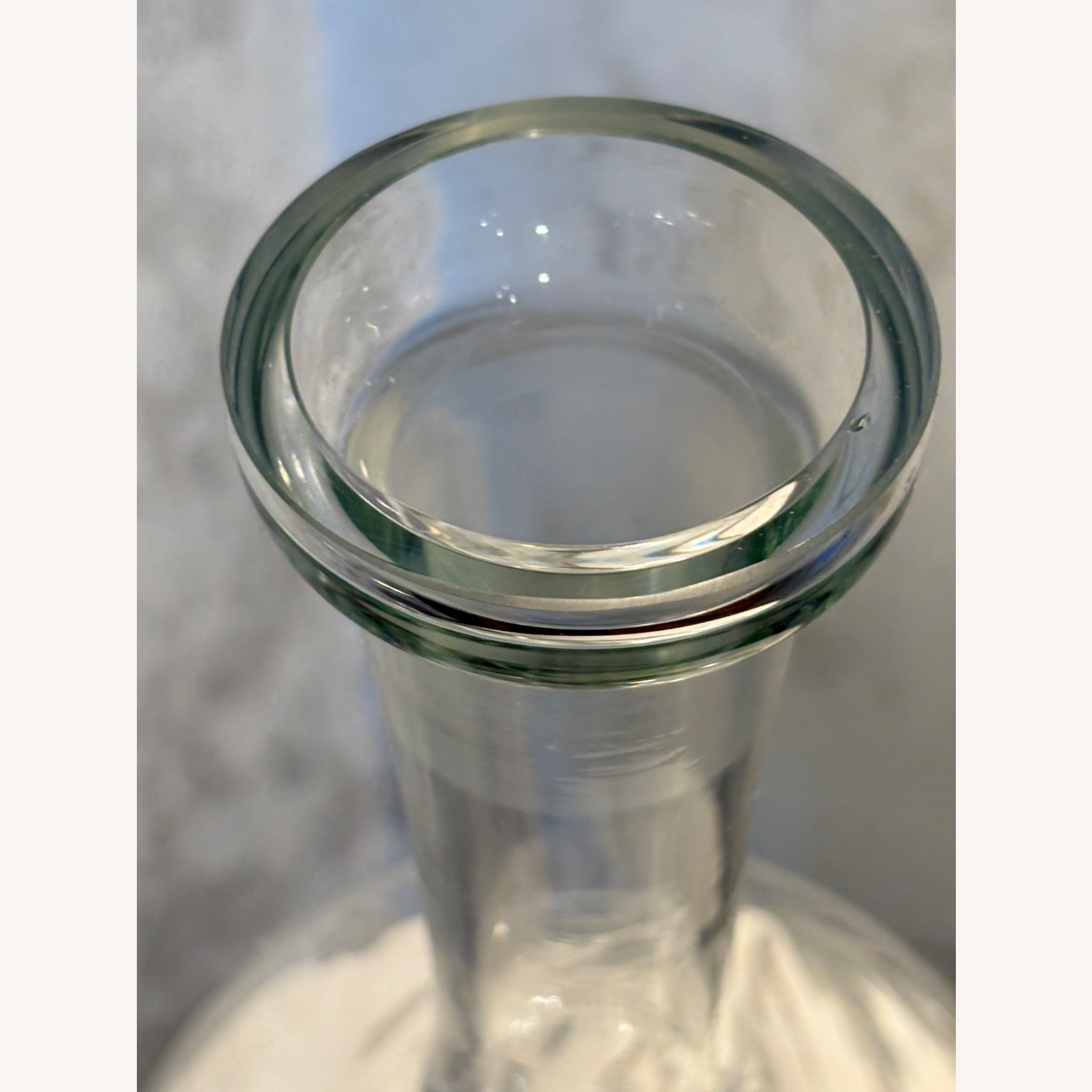 Vintage Hand Cut Toscany Floral Glass Decanter - image-13