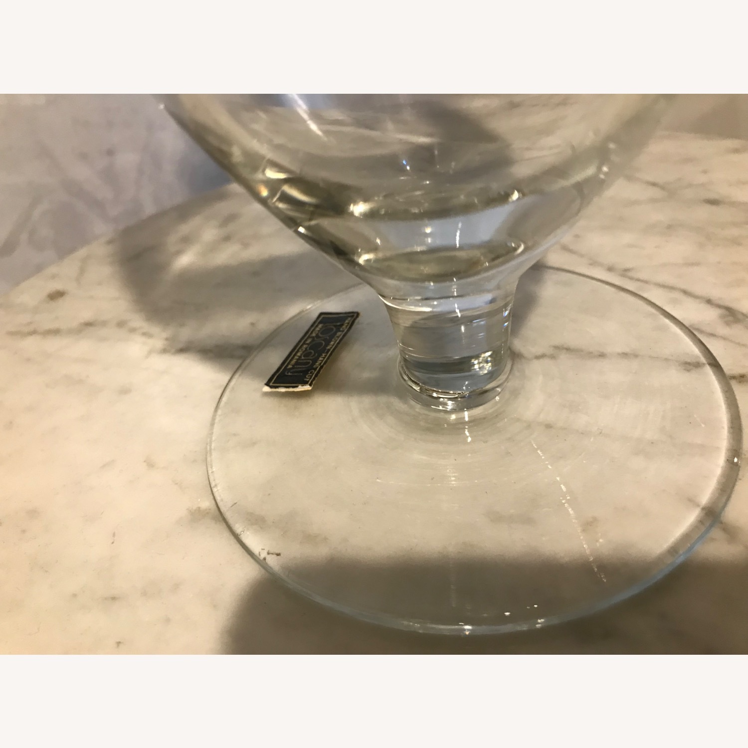 Vintage Hand Cut Toscany Floral Glass Decanter - image-18