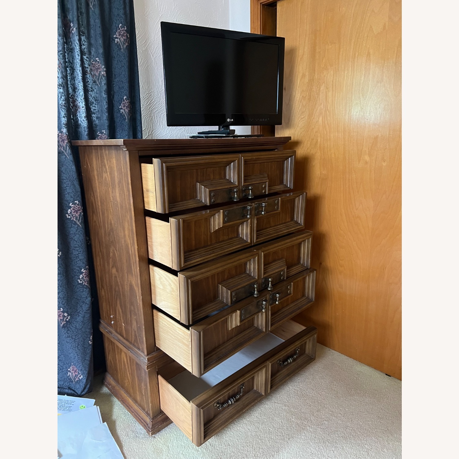 Real Heavy Wood Dresser - image-2