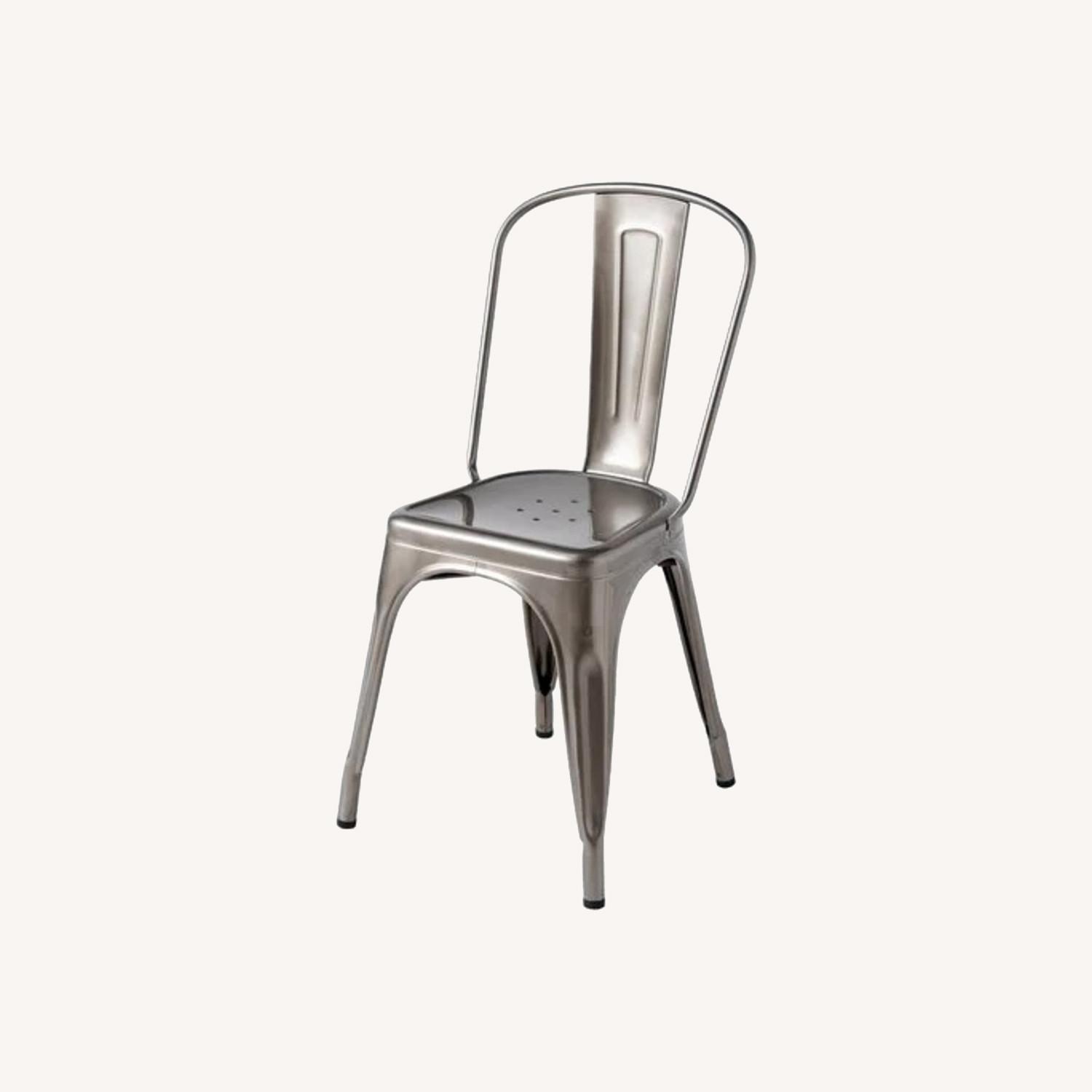 Tolix Chair A in Dark Gray - image-0