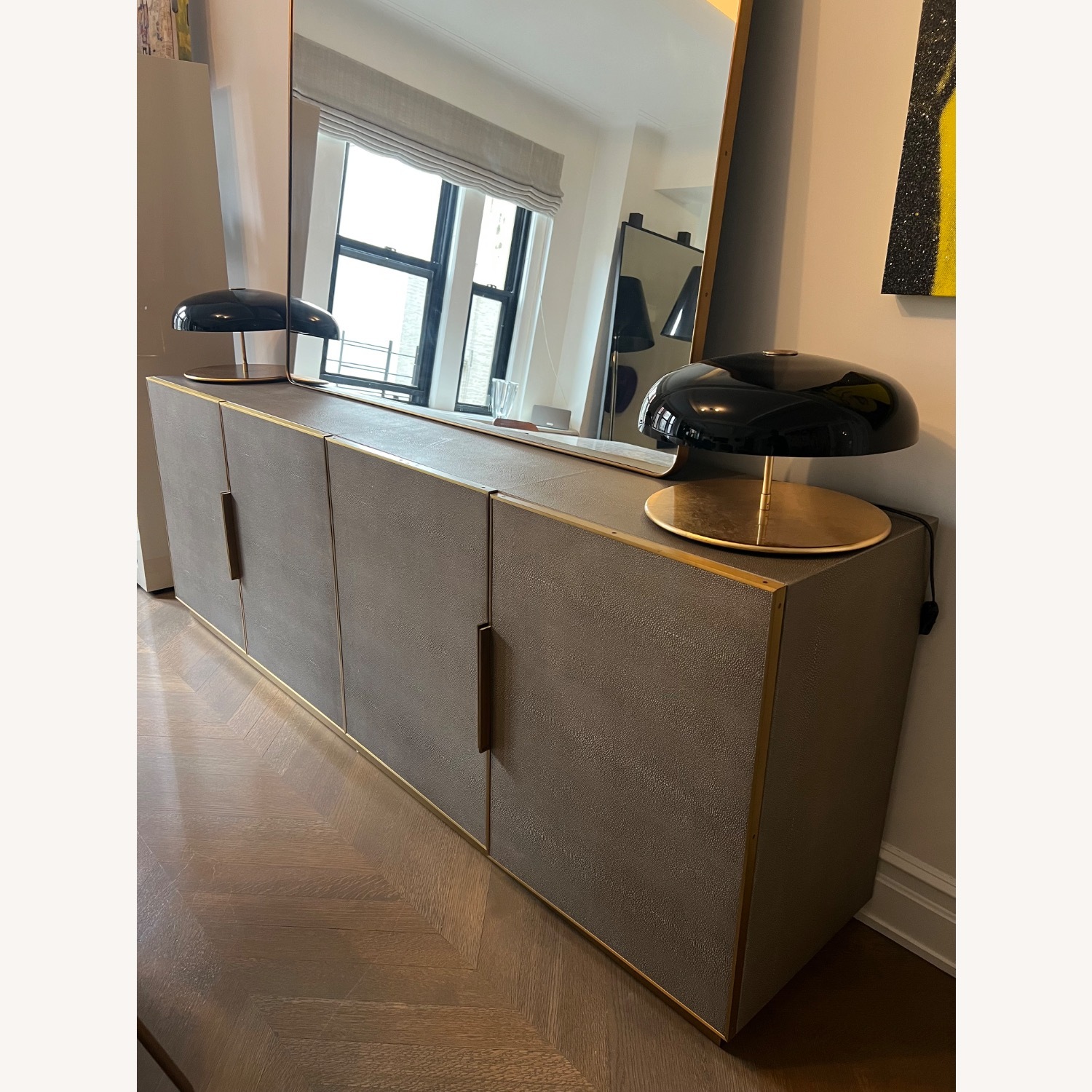Cela Shagreen 4-Door Sideboard - image-2