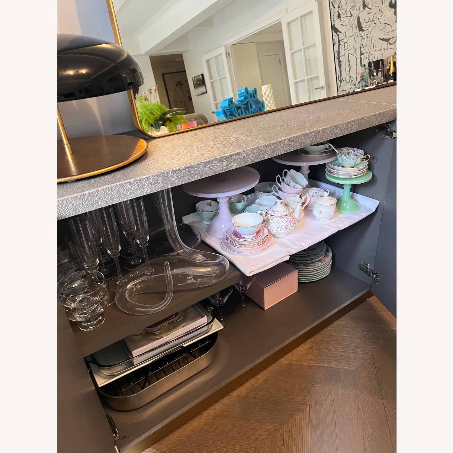 Cela Shagreen 4-Door Sideboard - image-4