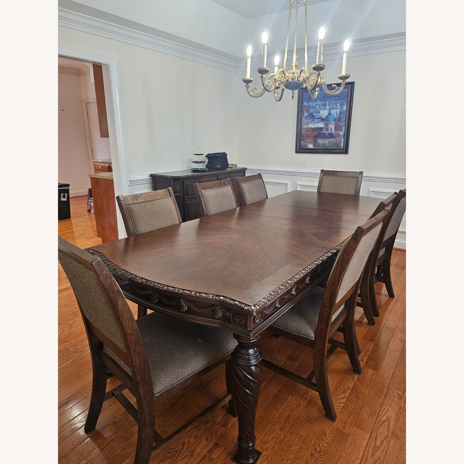 3 Piece Oak Dining Set  - image-1