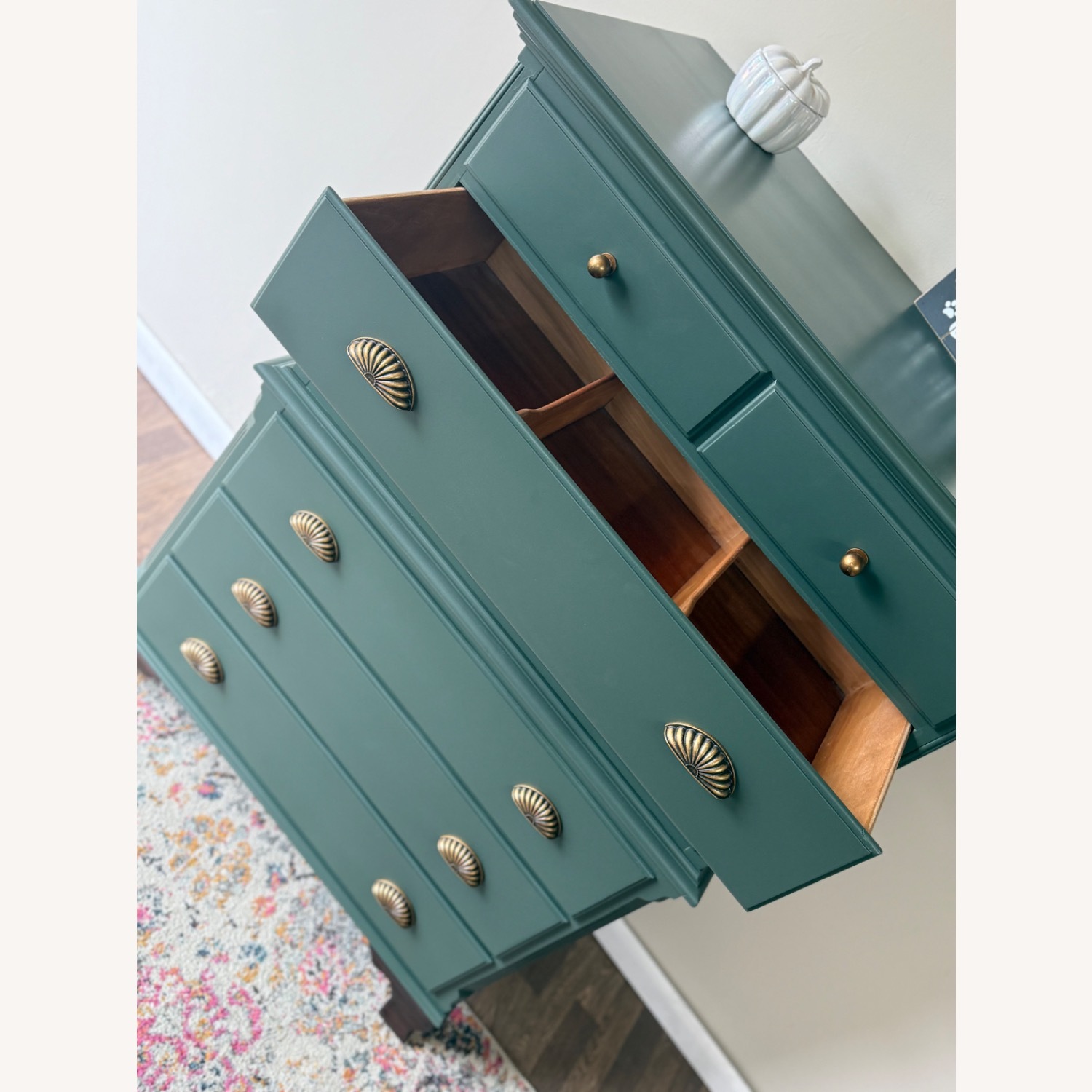 Painted Green Mengel Tall Dresser - AptDeco