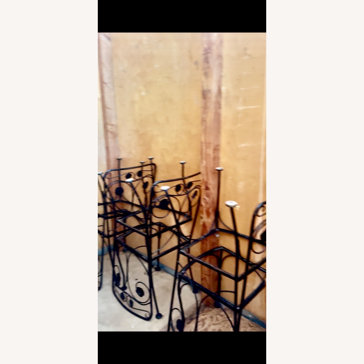 Set of 6 Wrought Iron Chairs - image-2