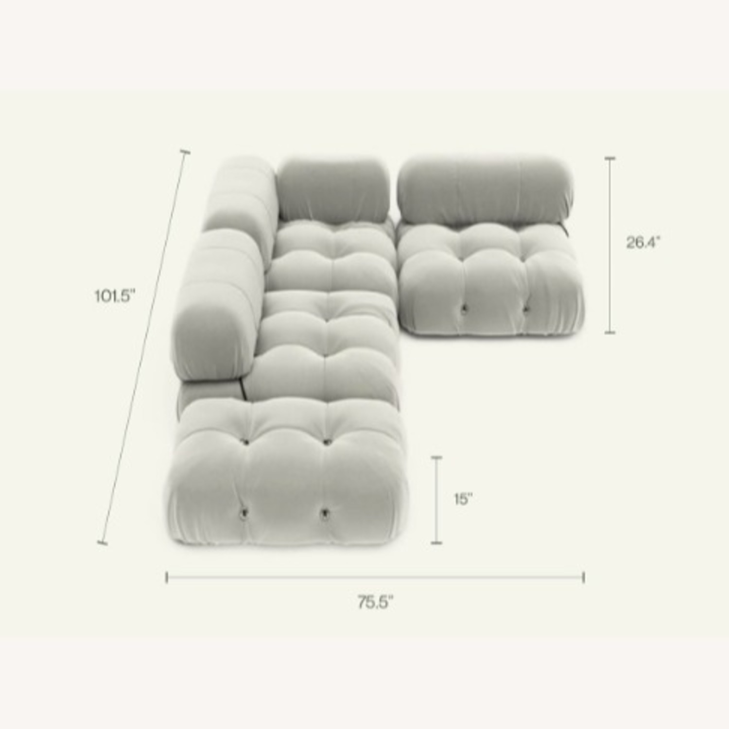 Pink Mario Bellini Camaleonda Sofa - image-2